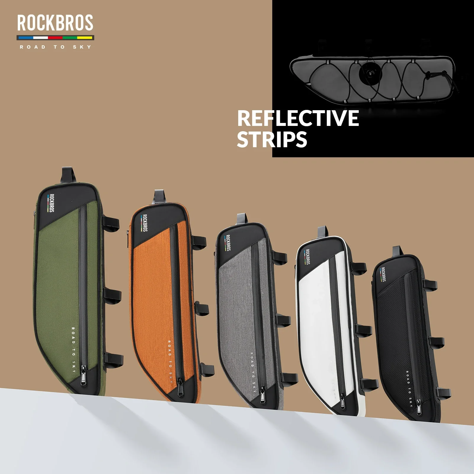 ROCKBROS Bike Triangle Bag-Road to sky - Image 37