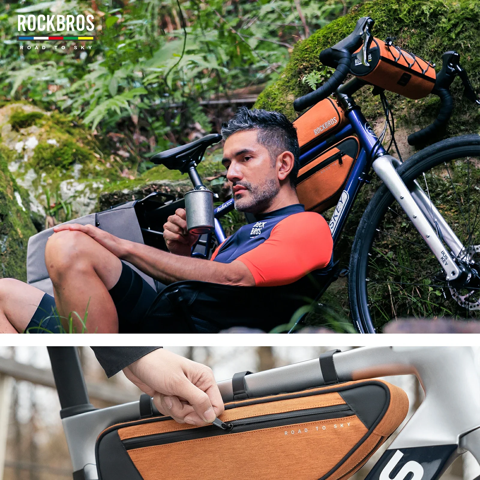 ROCKBROS Bike Triangle Bag-Road to sky - Image 41