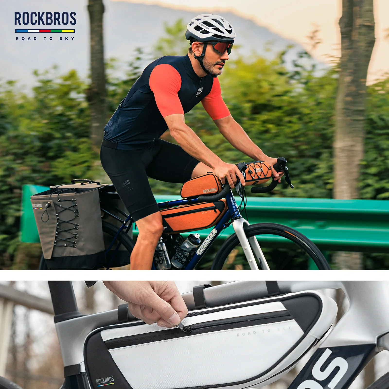 ROCKBROS Bike Triangle Bag-Road to sky - Image 42