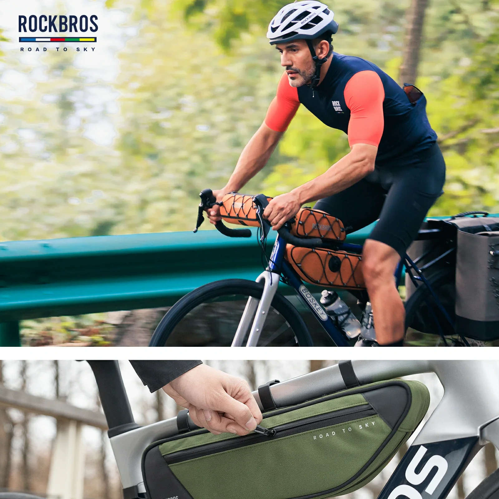 ROCKBROS Bike Triangle Bag-Road to sky - Image 44