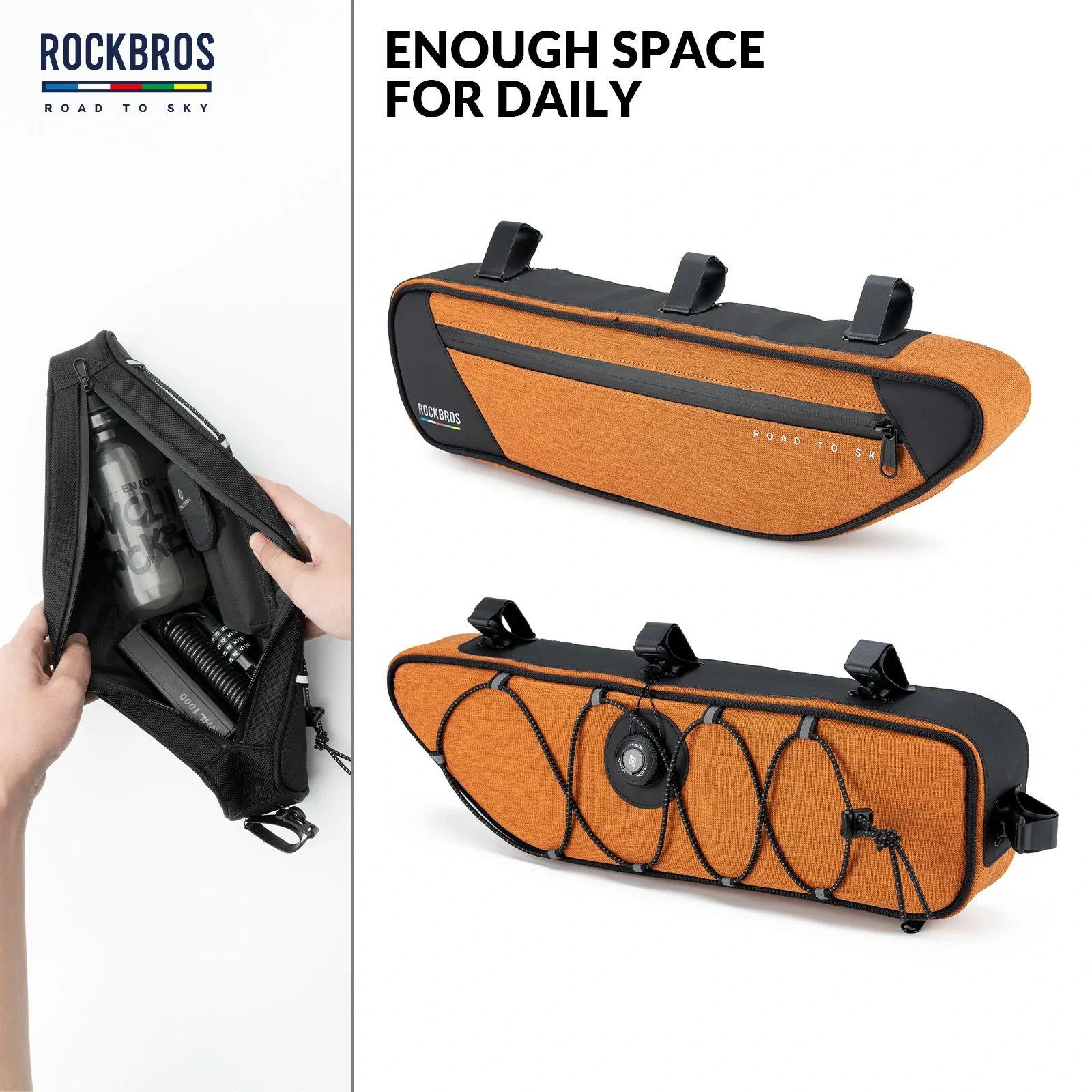 ROCKBROS Bike Triangle Bag-Road to sky - Image 6
