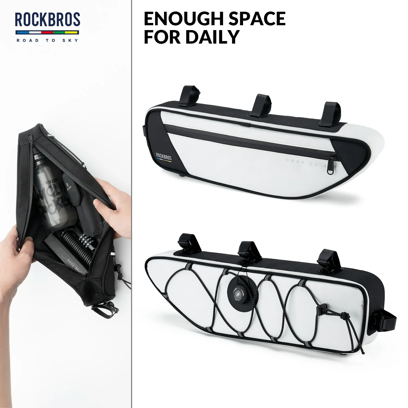 ROCKBROS Bike Triangle Bag-Road to sky - Image 7