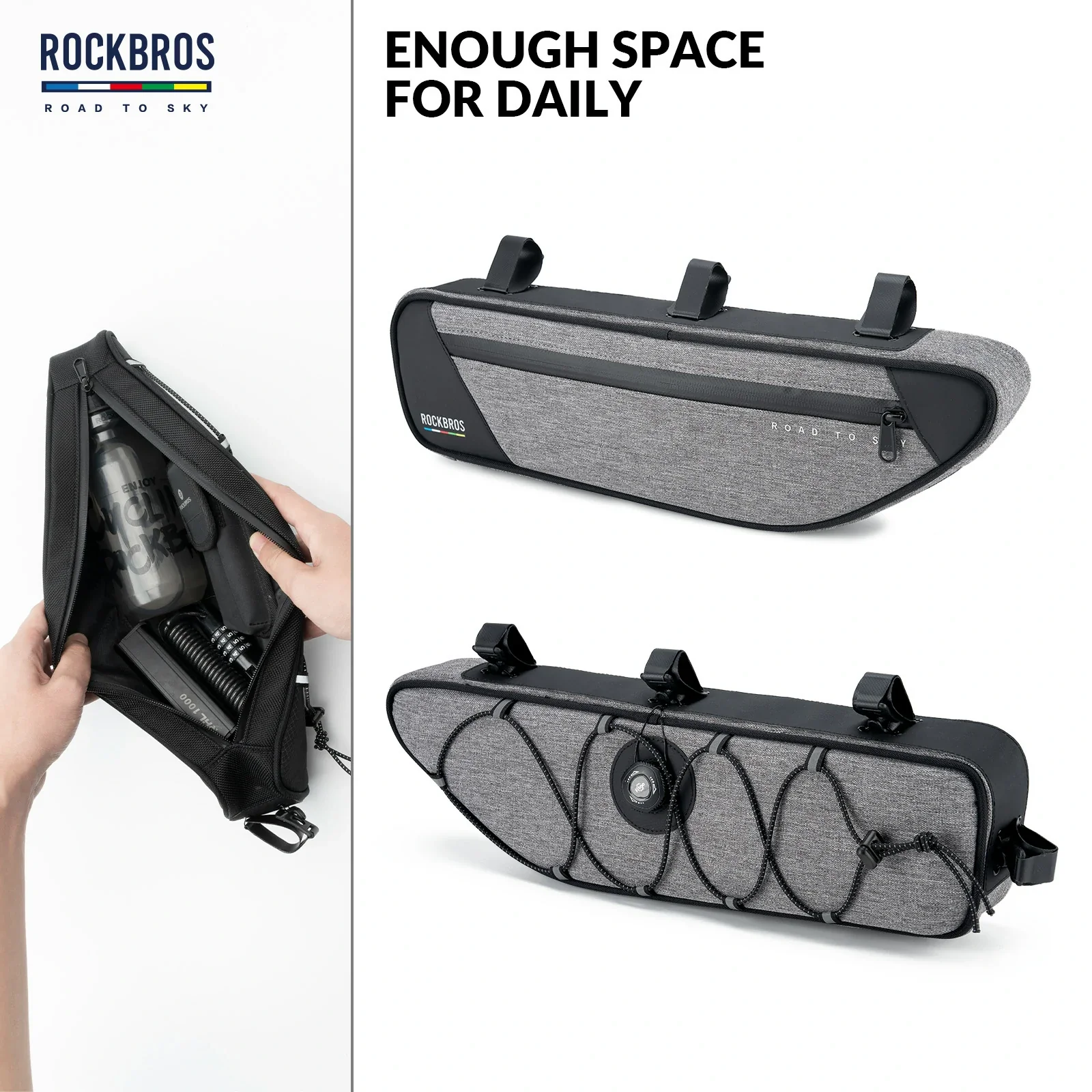 ROCKBROS Bike Triangle Bag-Road to sky - Image 8