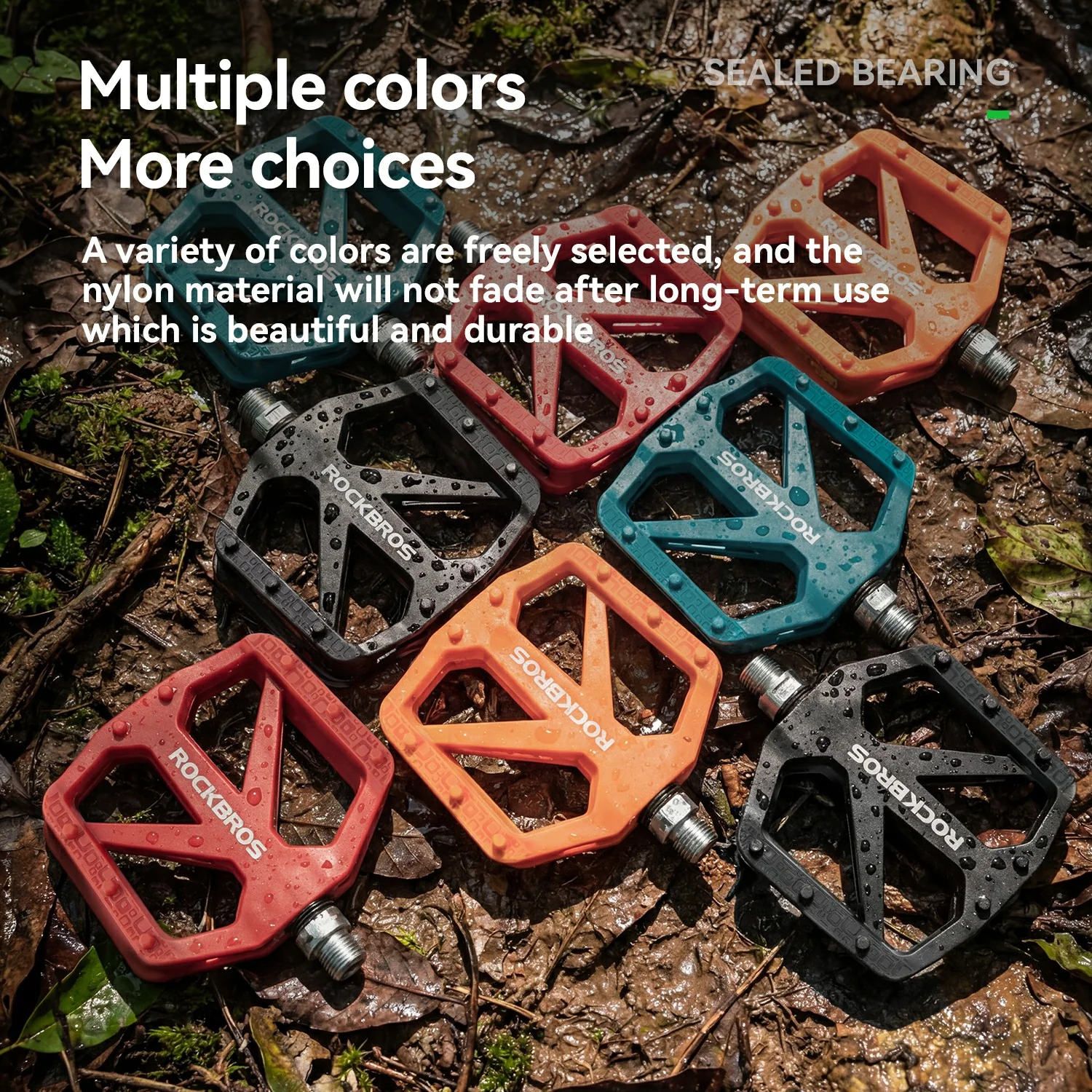 BP2602 Wide Platform Nylon Bike Pedals - Image 17