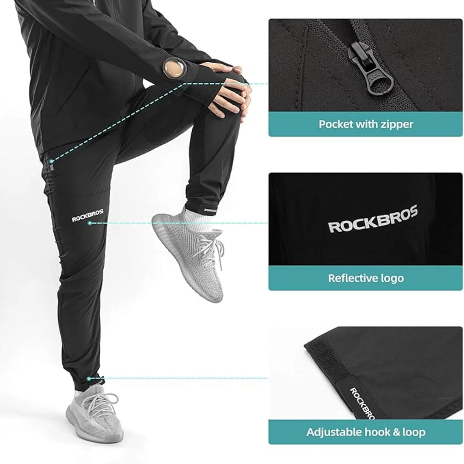 ROCKBROS Breathable Cycling Trousers 2 in 1 With Quick-Drying Padding - Image 4