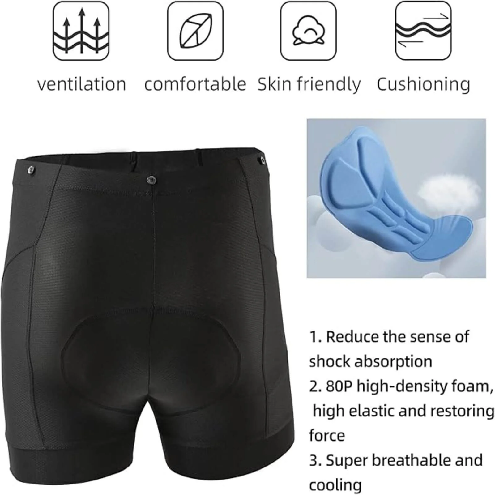 ROCKBROS Breathable Cycling Trousers 2 in 1 With Quick-Drying Padding - Image 5