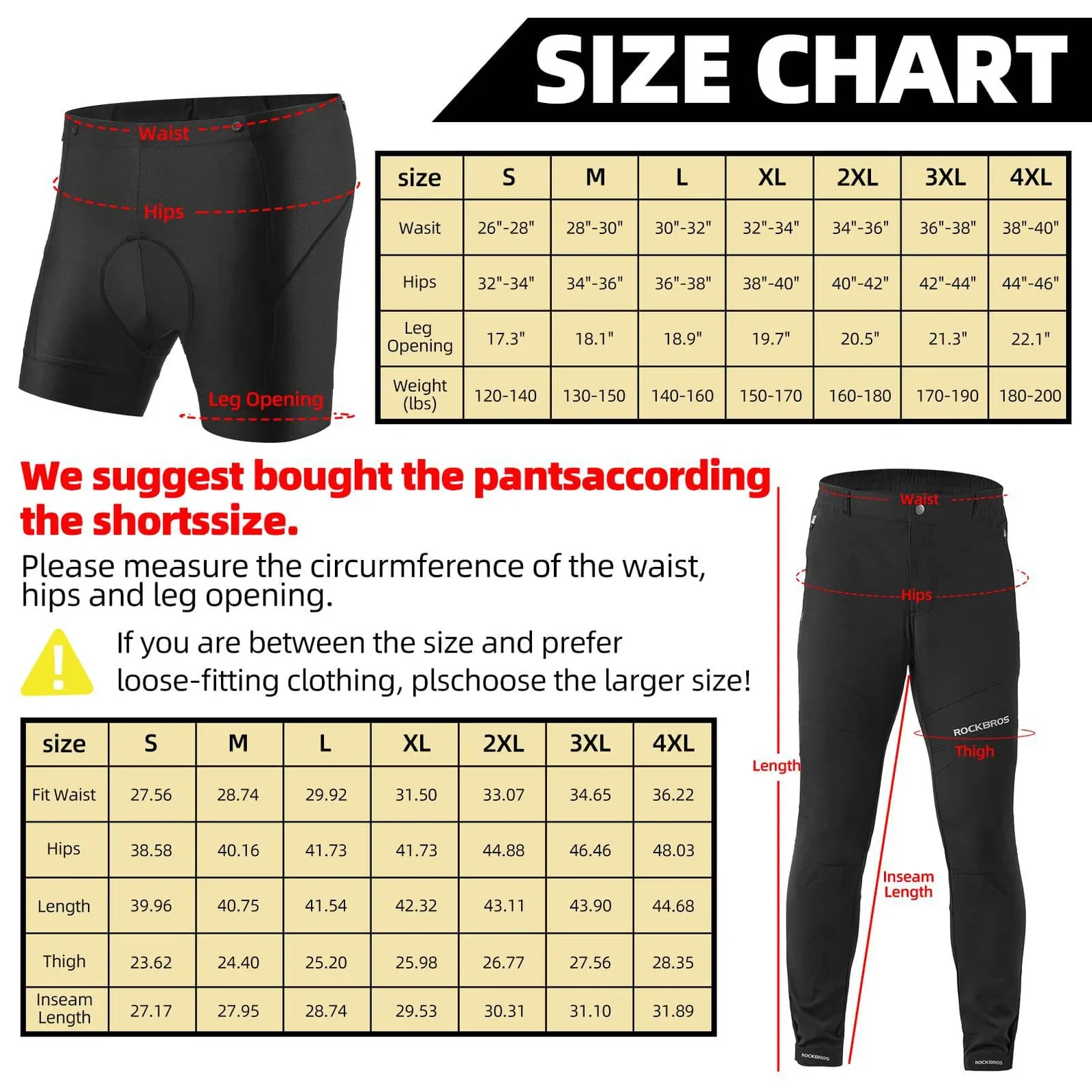 ROCKBROS Breathable Cycling Trousers 2 in 1 With Quick-Drying Padding - Image 7