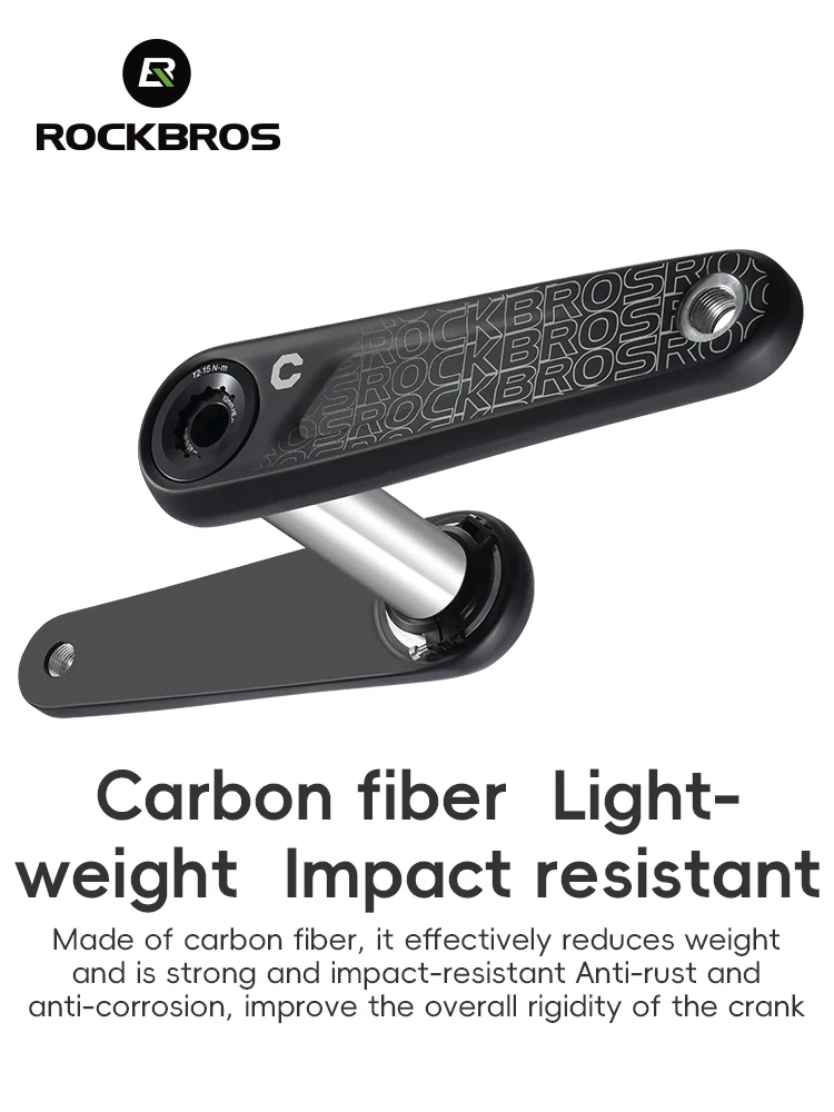 ROCKBROS Carbon Fiber Bike Crankset - Image 7