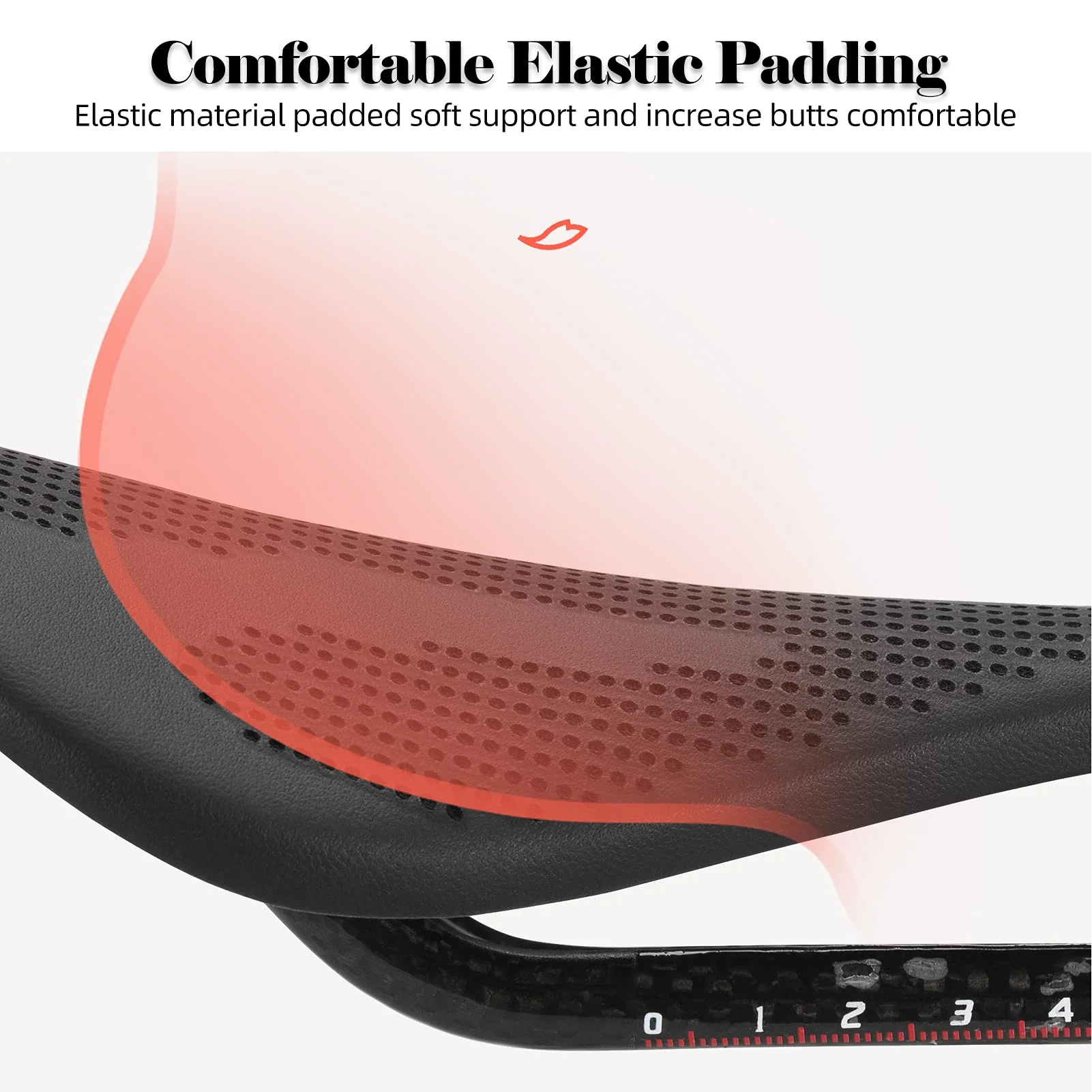 ROCKBROS Carbon Fiber Bike Saddle Lightweight Shock-Absorbing Comfort for Men Women" - Image 13