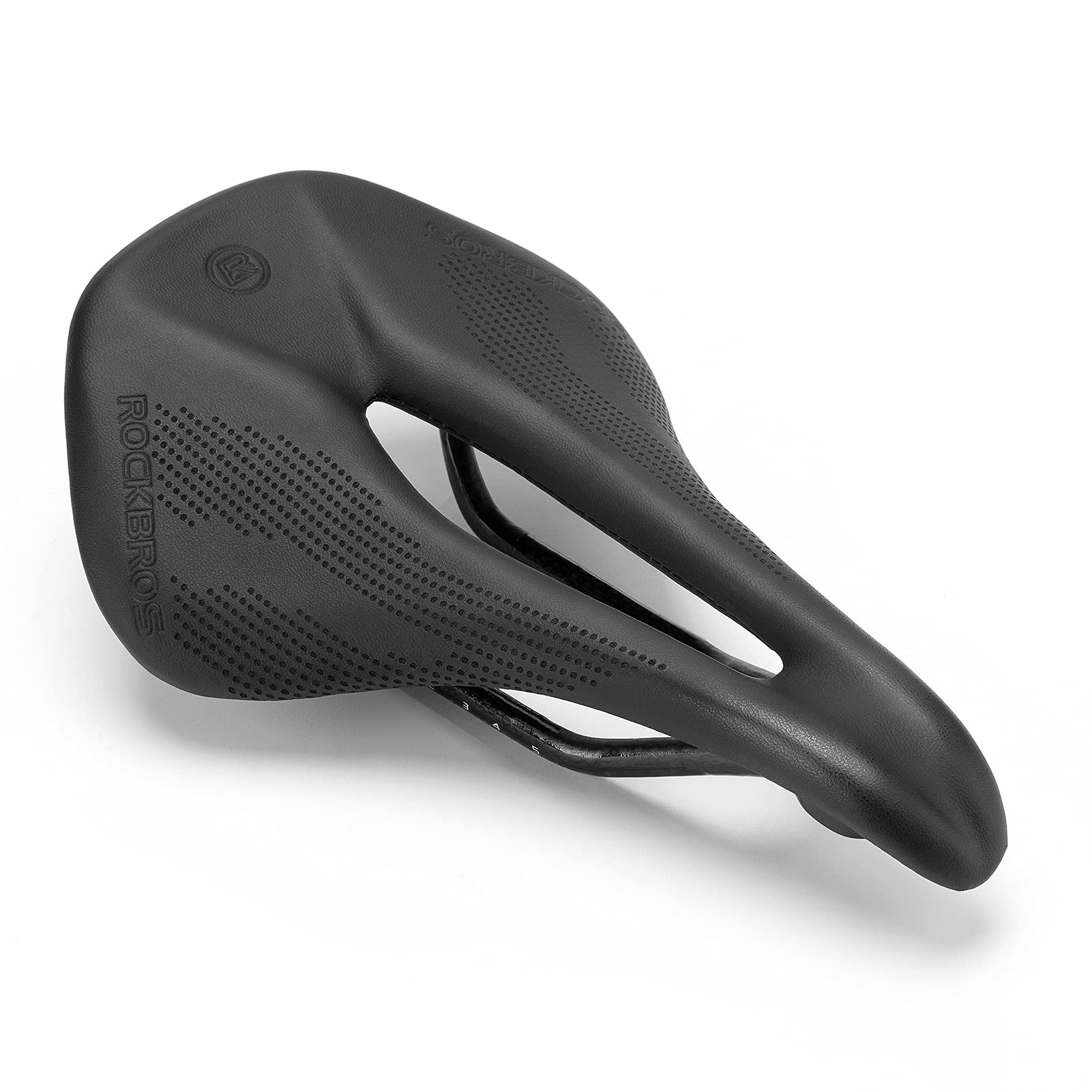 ROCKBROS Carbon Fiber Bike Saddle Lightweight Shock-Absorbing Comfort for Men Women" - Image 2