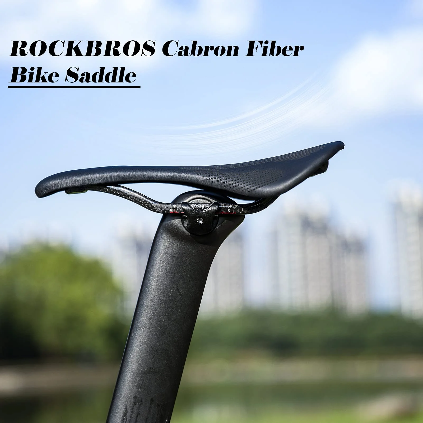 ROCKBROS Carbon Fiber Bike Saddle Lightweight Shock-Absorbing Comfort for Men Women" - Image 8