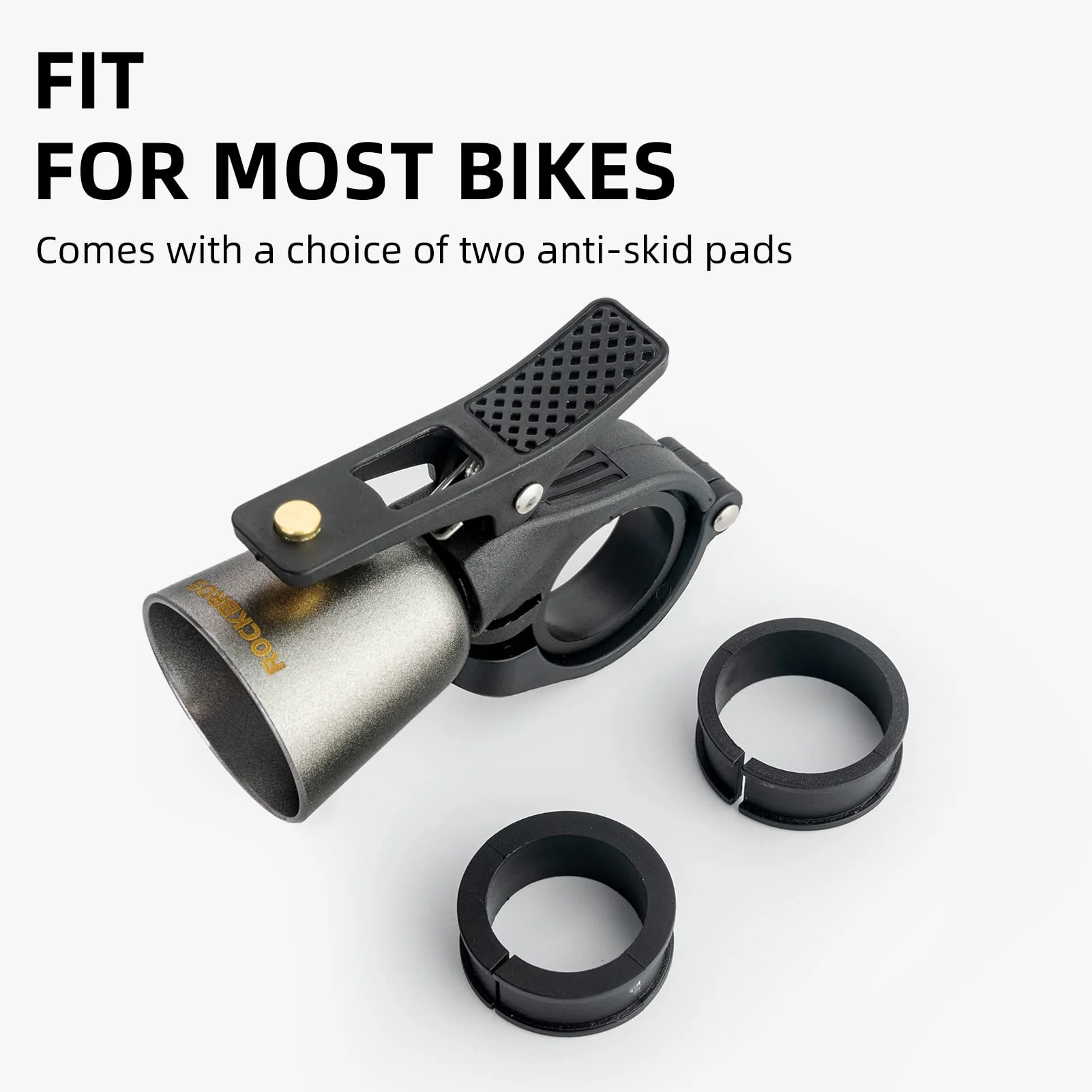 ROCKBROS Classic Brass Bike Bell Loud Easy Install Fits Most Handlebars - Image 11