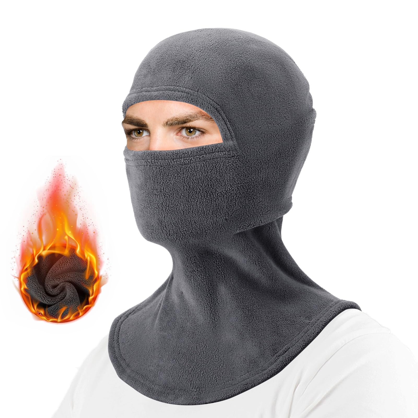ROCKBROS Cold Weather Windproof Thermal Winter Balaclava Ski Mask Neck Warmer Hood - Image 10