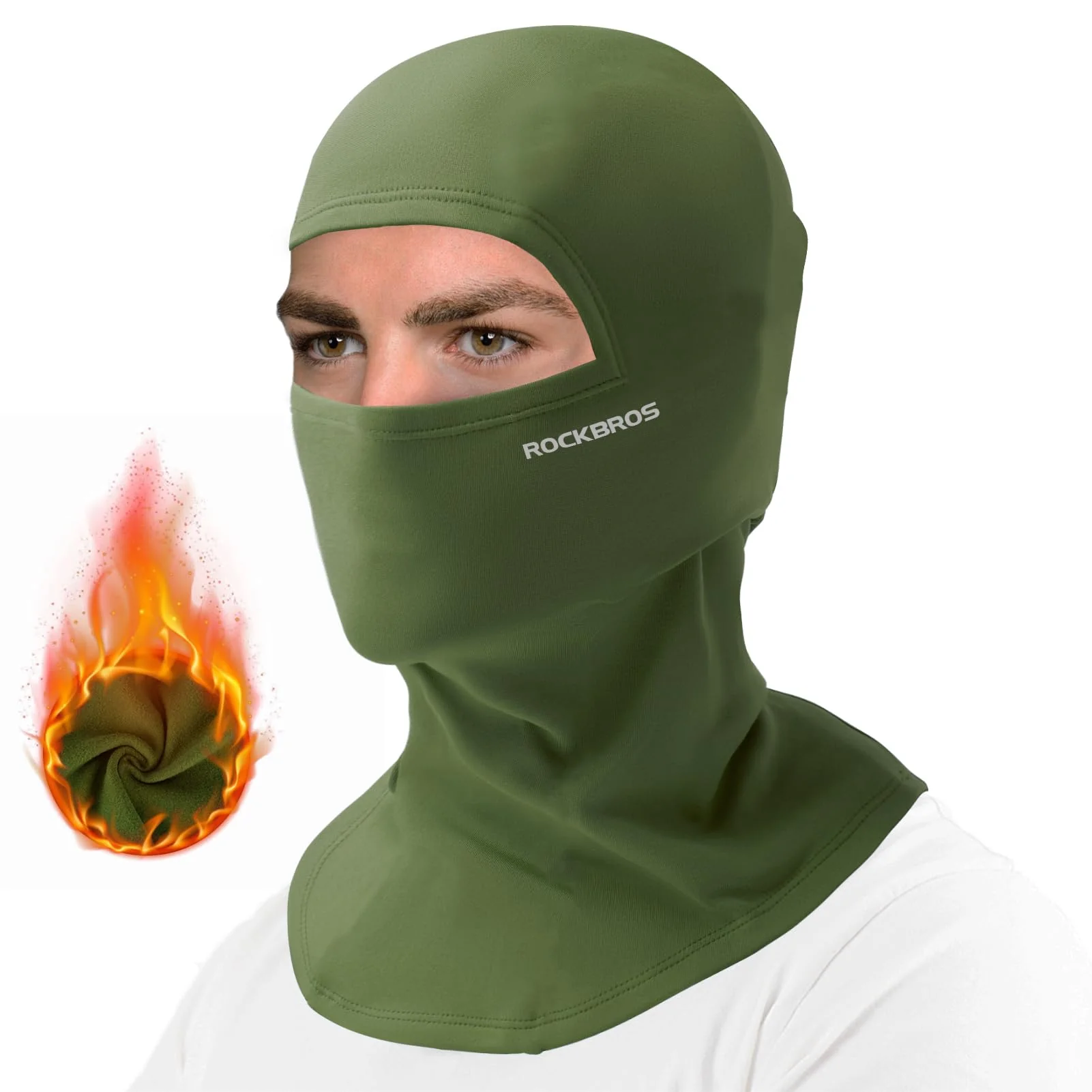 ROCKBROS Cold Weather Windproof Thermal Winter Balaclava Ski Mask Neck Warmer Hood - Image 5