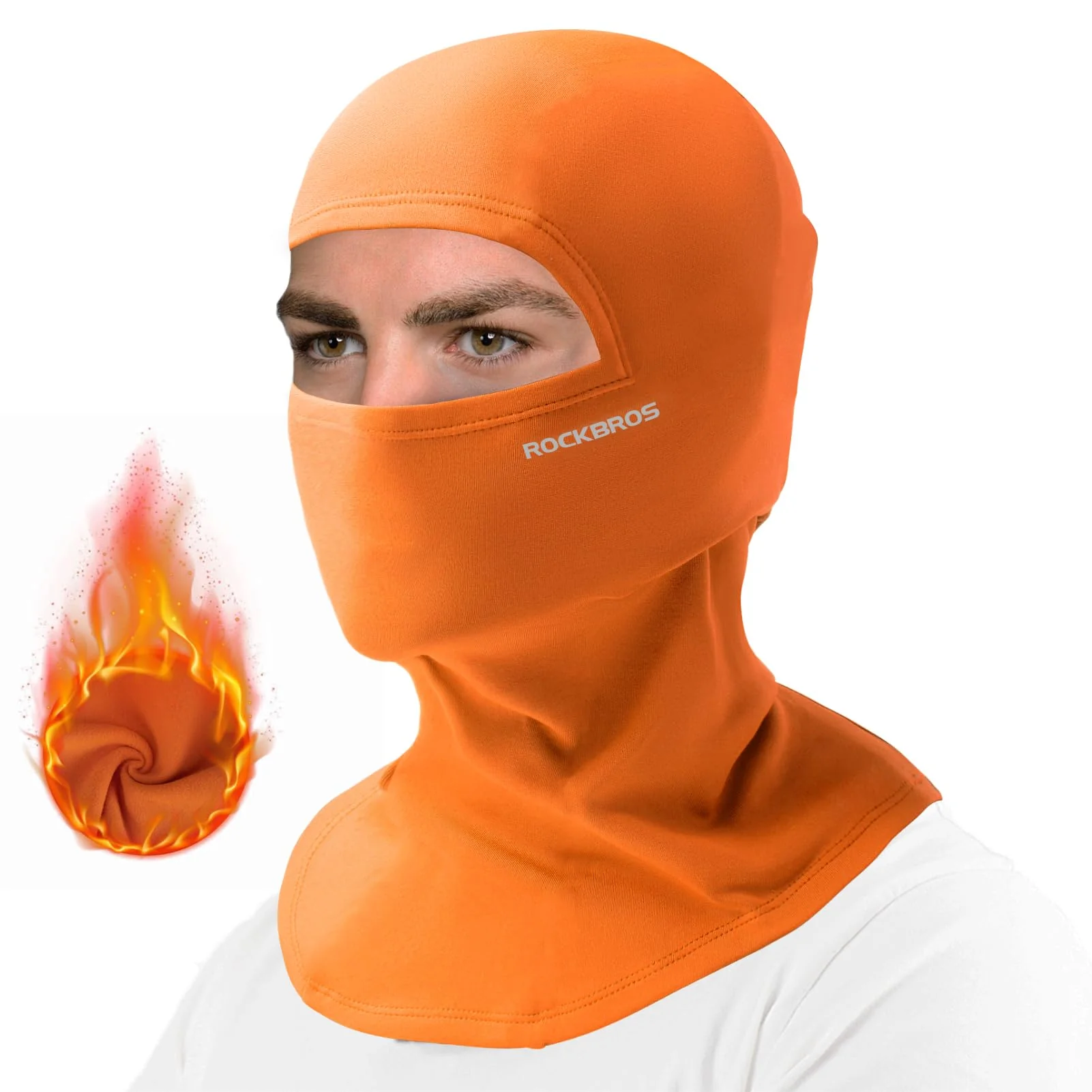ROCKBROS Cold Weather Windproof Thermal Winter Balaclava Ski Mask Neck Warmer Hood - Image 7