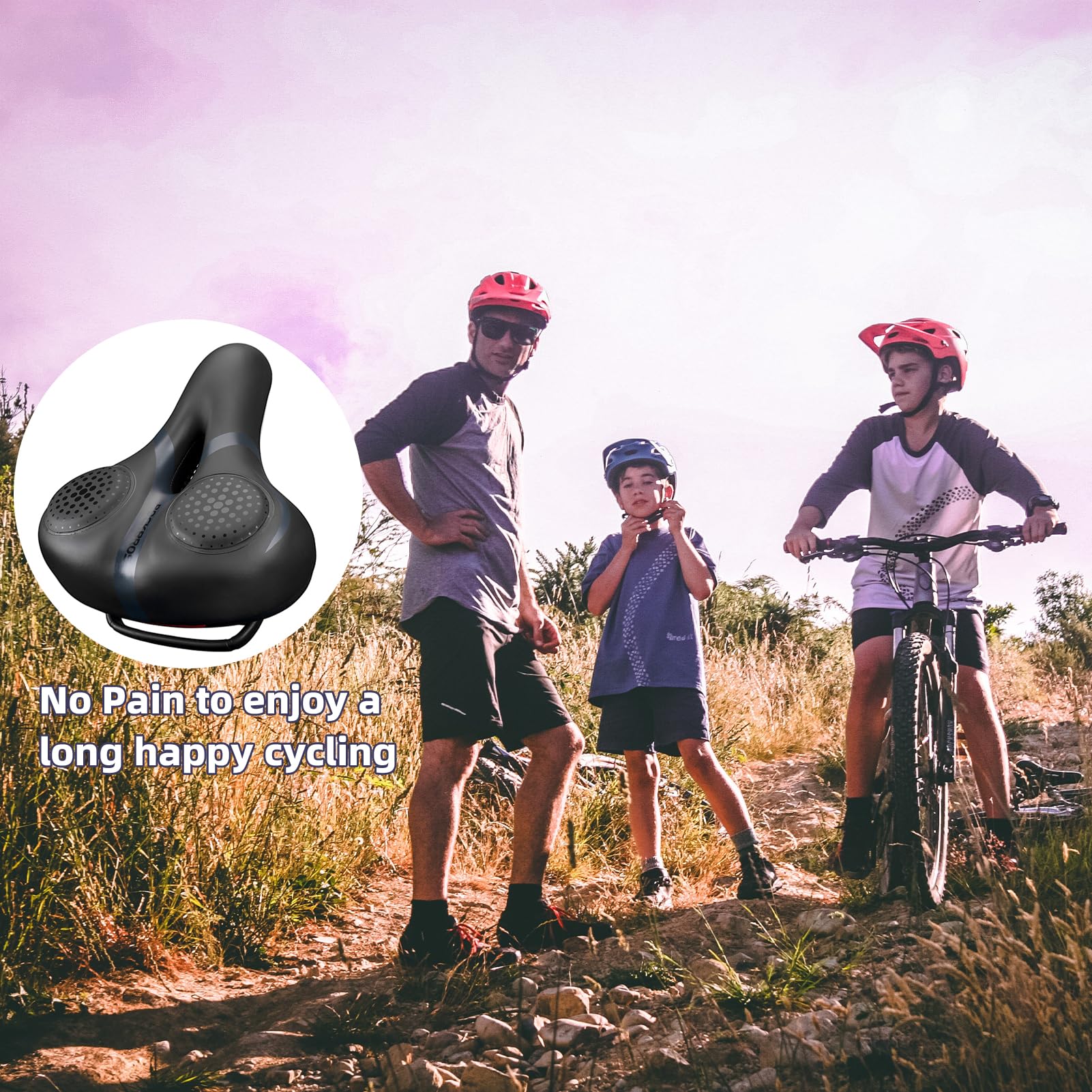 ROCKBROS Comfort Gel Bike Seat Breathable Waterproof Saddle Cruiser/Mountain/Fat Bikes - Image 14