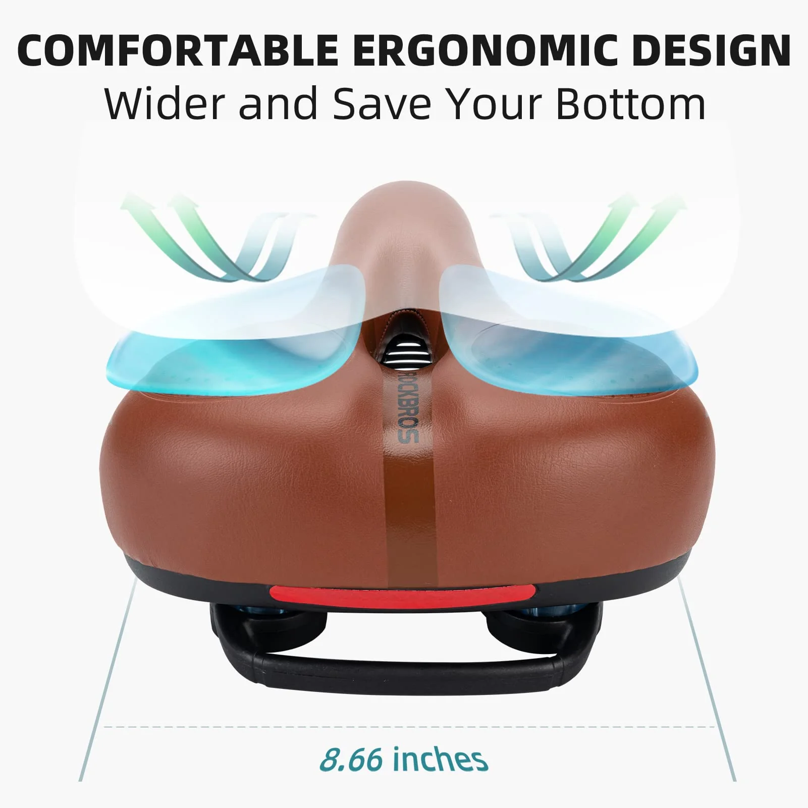 ROCKBROS Comfort Gel Bike Seat Breathable Waterproof Saddle Cruiser/Mountain/Fat Bikes - Image 19