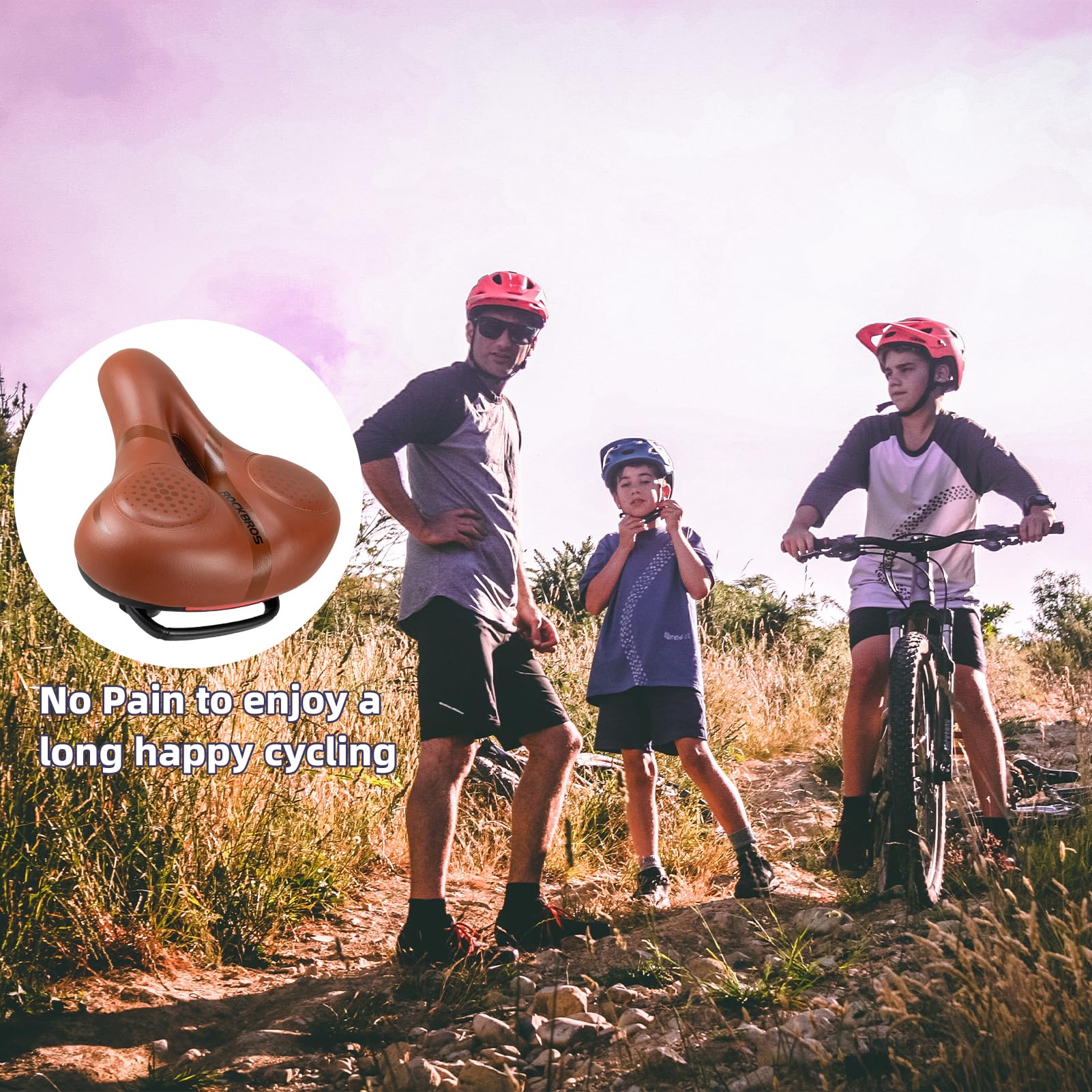 ROCKBROS Comfort Gel Bike Seat Breathable Waterproof Saddle Cruiser/Mountain/Fat Bikes - Image 20
