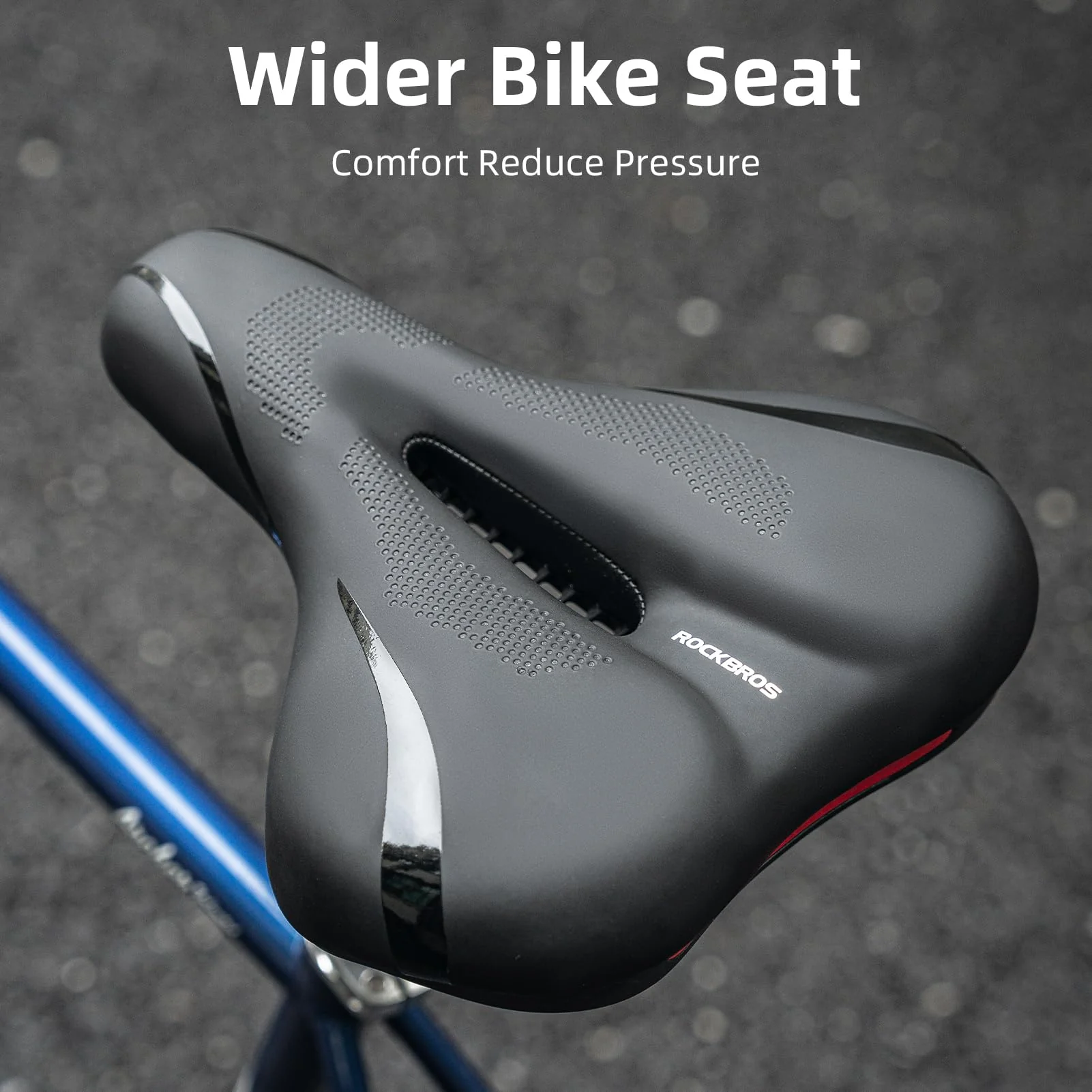 ROCKBROS Comfort Gel Bike Seat Breathable Waterproof Saddle Cruiser/Mountain/Fat Bikes - Image 26