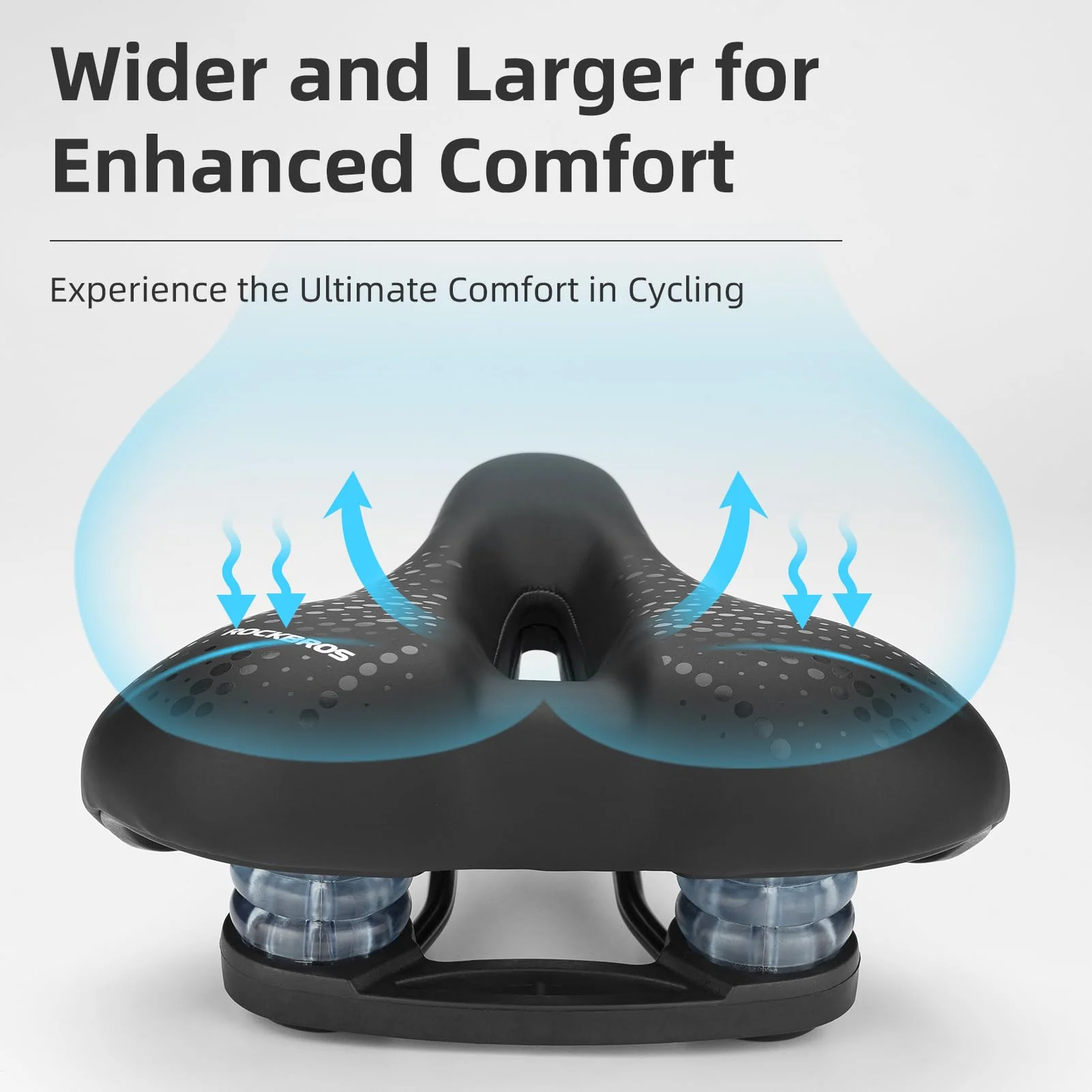 ROCKBROS Comfort Gel Bike Seat Breathable Waterproof Saddle Cruiser/Mountain/Fat Bikes - Image 6