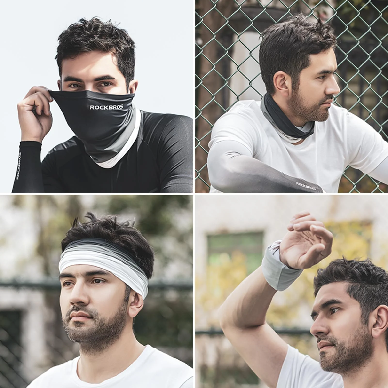 ROCKBROS Cooling Neck Gaiter Face Mask Fishing Scarf Face Cover for Men Women - Image 13