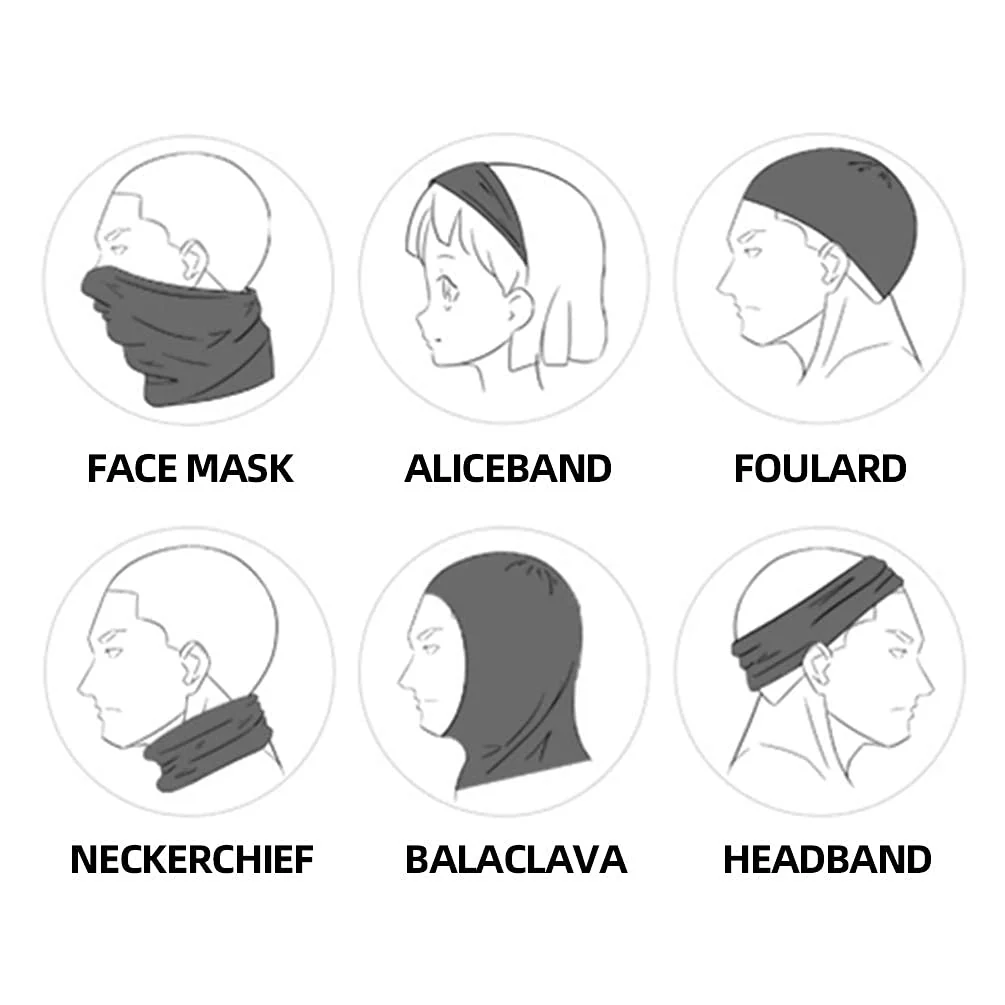 ROCKBROS Cooling Neck Gaiter Face Mask Fishing Scarf Face Cover for Men Women - Image 19