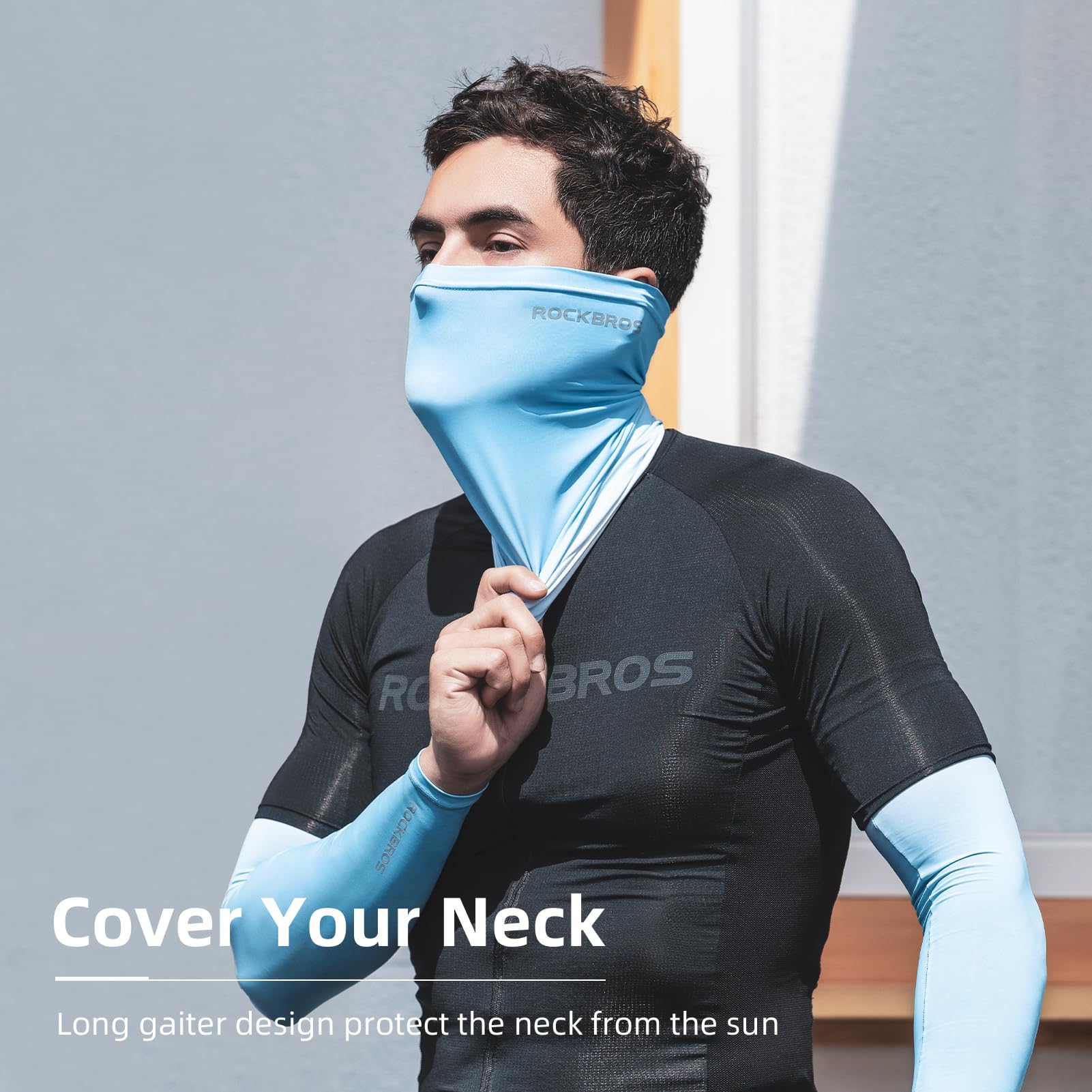 ROCKBROS Cooling Neck Gaiter Face Mask Fishing Scarf Face Cover for Men Women - Image 42