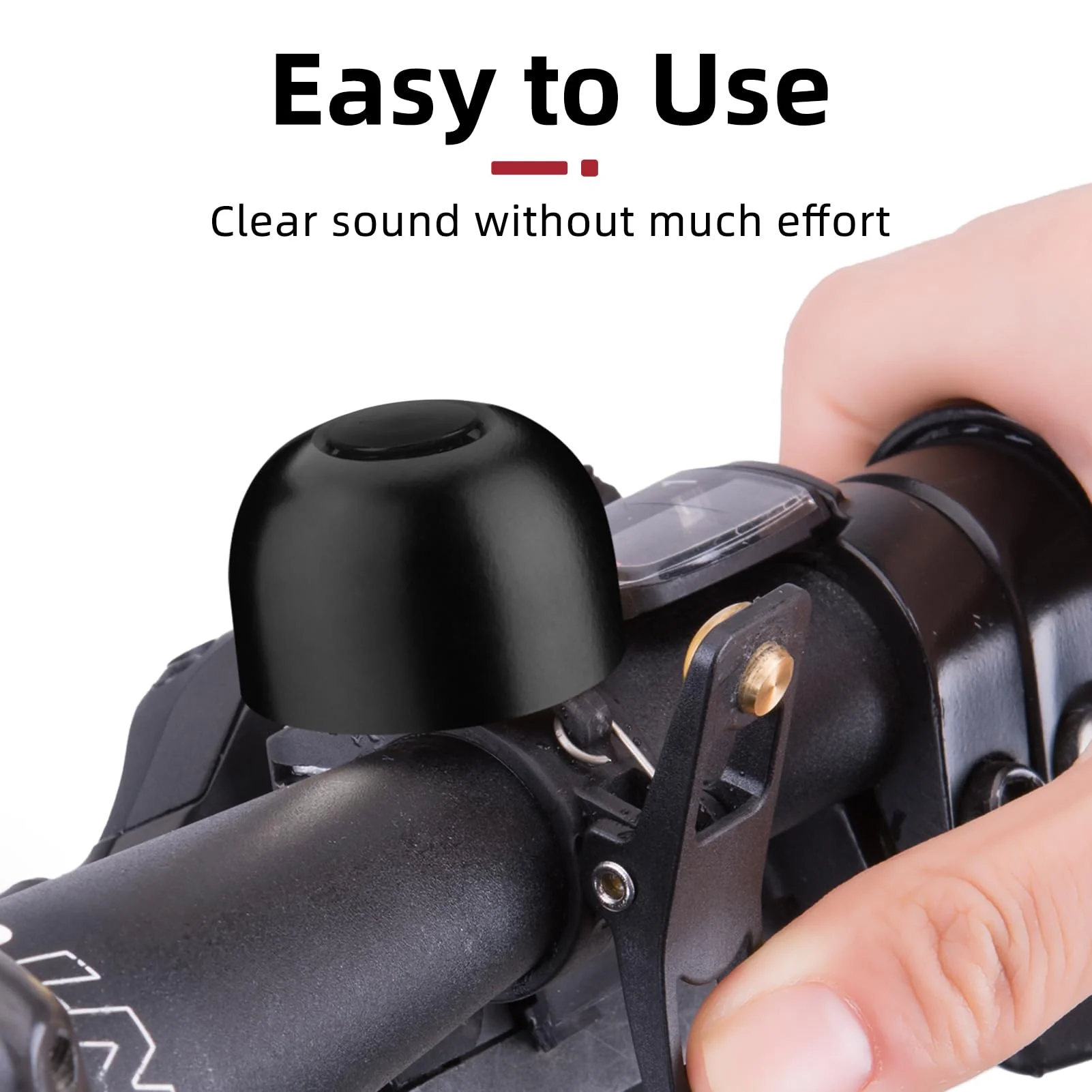 ROCKBROS Copper Alloy Bike Bell, Loud Classic Ring, Fits 21-23mm Handlebars for Adults - Image 6