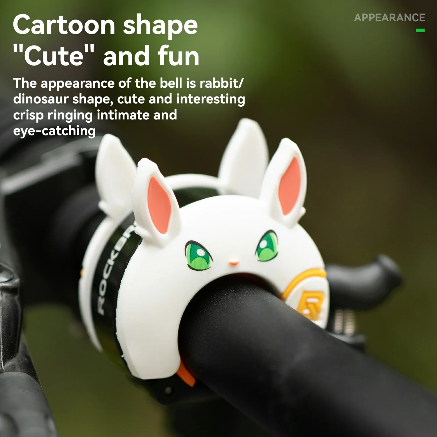 ROCKBROS Cute Cartoon Bicycle Bell Fit for 0.87-1in/22-25.4mm Bicycle Handlebars - Image 3