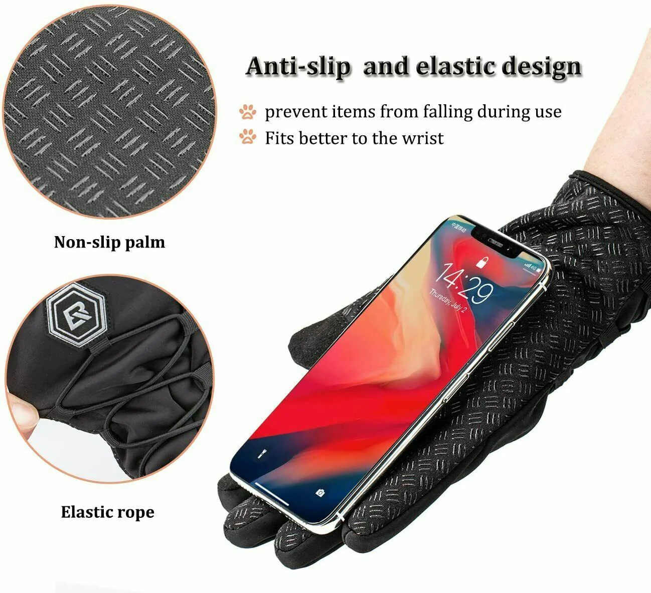 Winter Cycling Bike Gloves Windproof Waterproof - Image 4