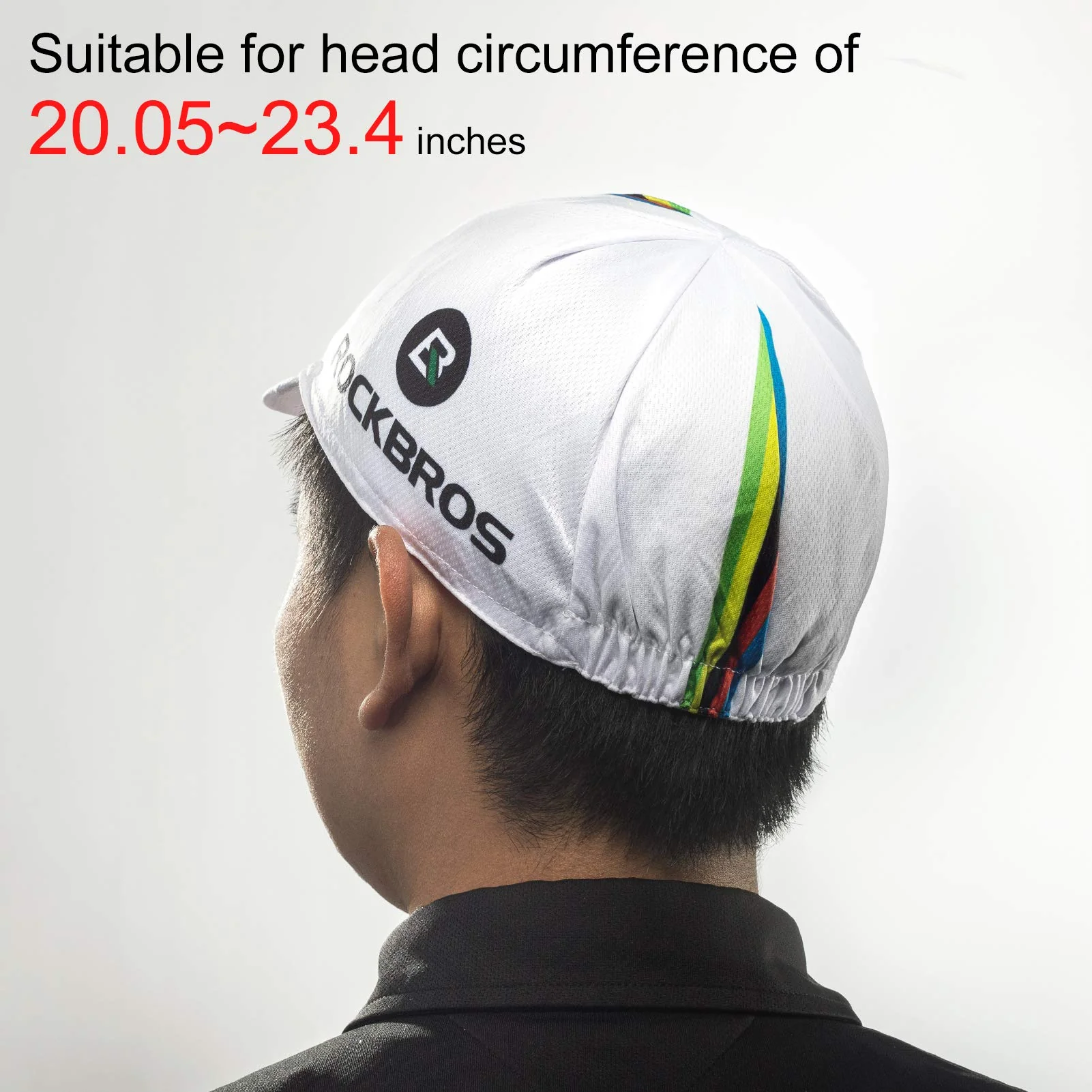 ROCKBROS Cycling Cap Sun Visor Ployester Breathable Rainbow Hat for Men Women - Image 9