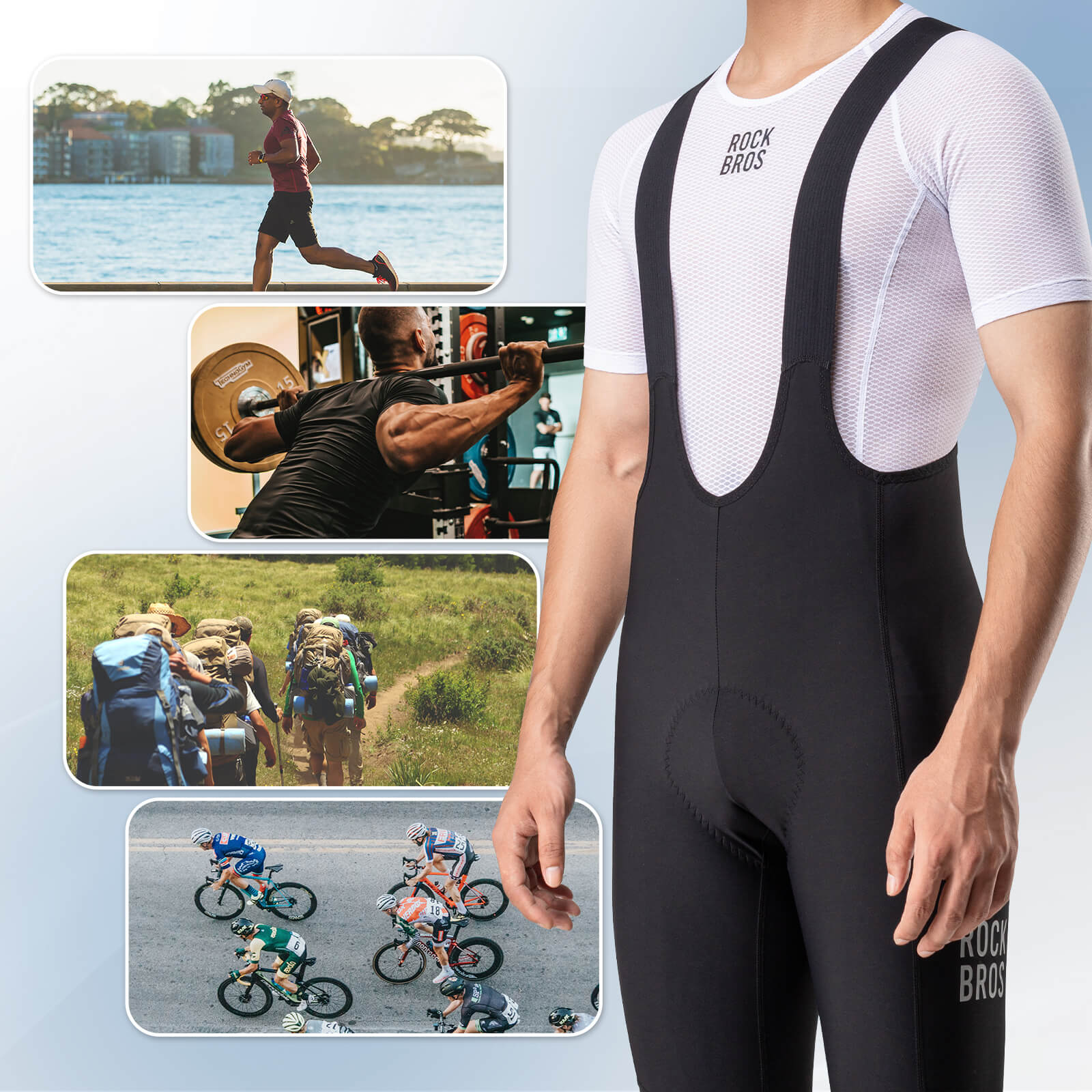 ROCKBROS Men's Cycling Jersey Mesh Short Sleeve - Image 7