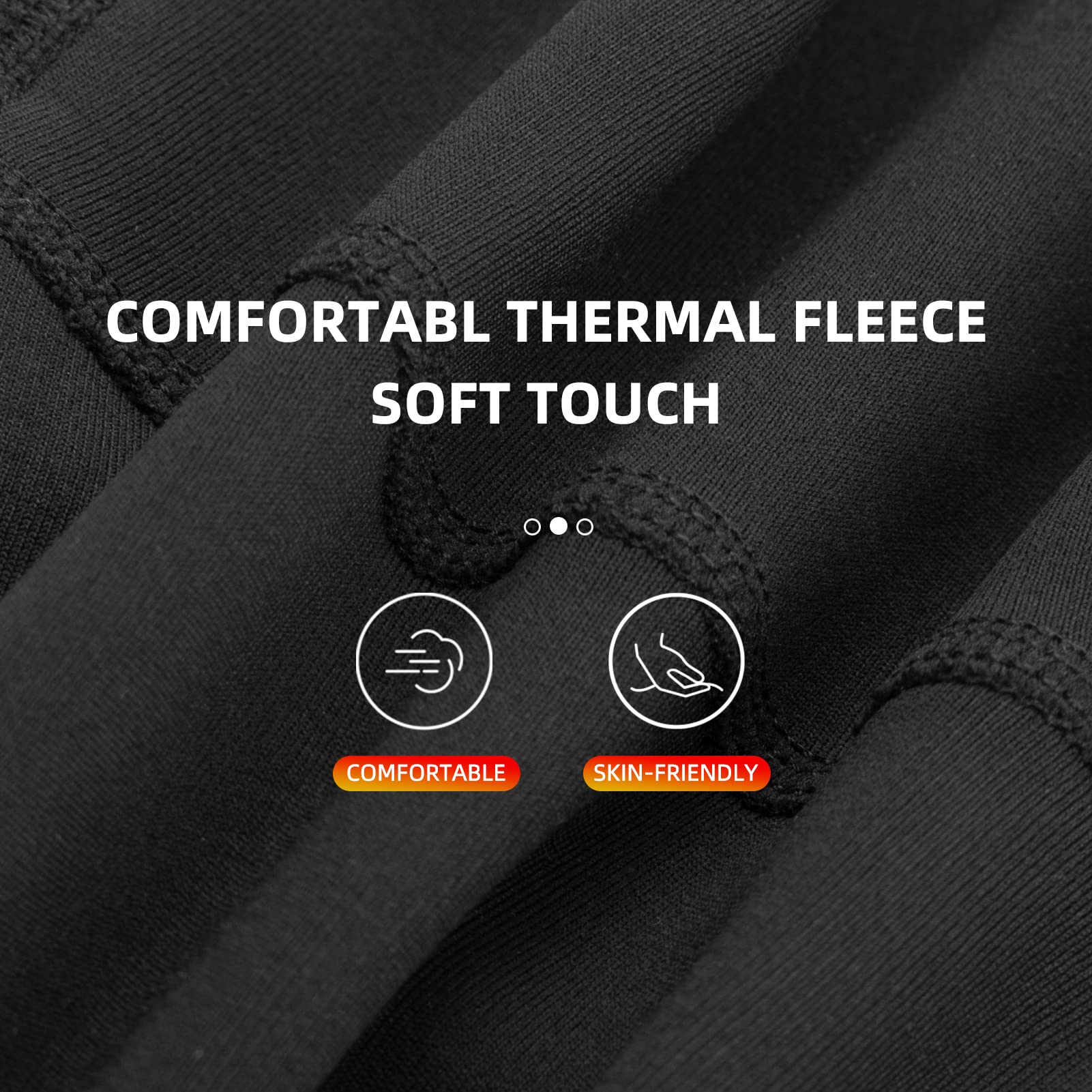 ROCKBROS Cycling Leg Warmers Thermal Fleece Windproof Compression Knee Sleeves for Men Women - Image 4