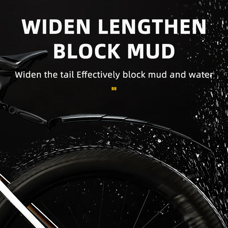 ROCKBROS Cycling Rear Fender Front Mudguard Road Mountain Bike Fender Adjustable - Image 5