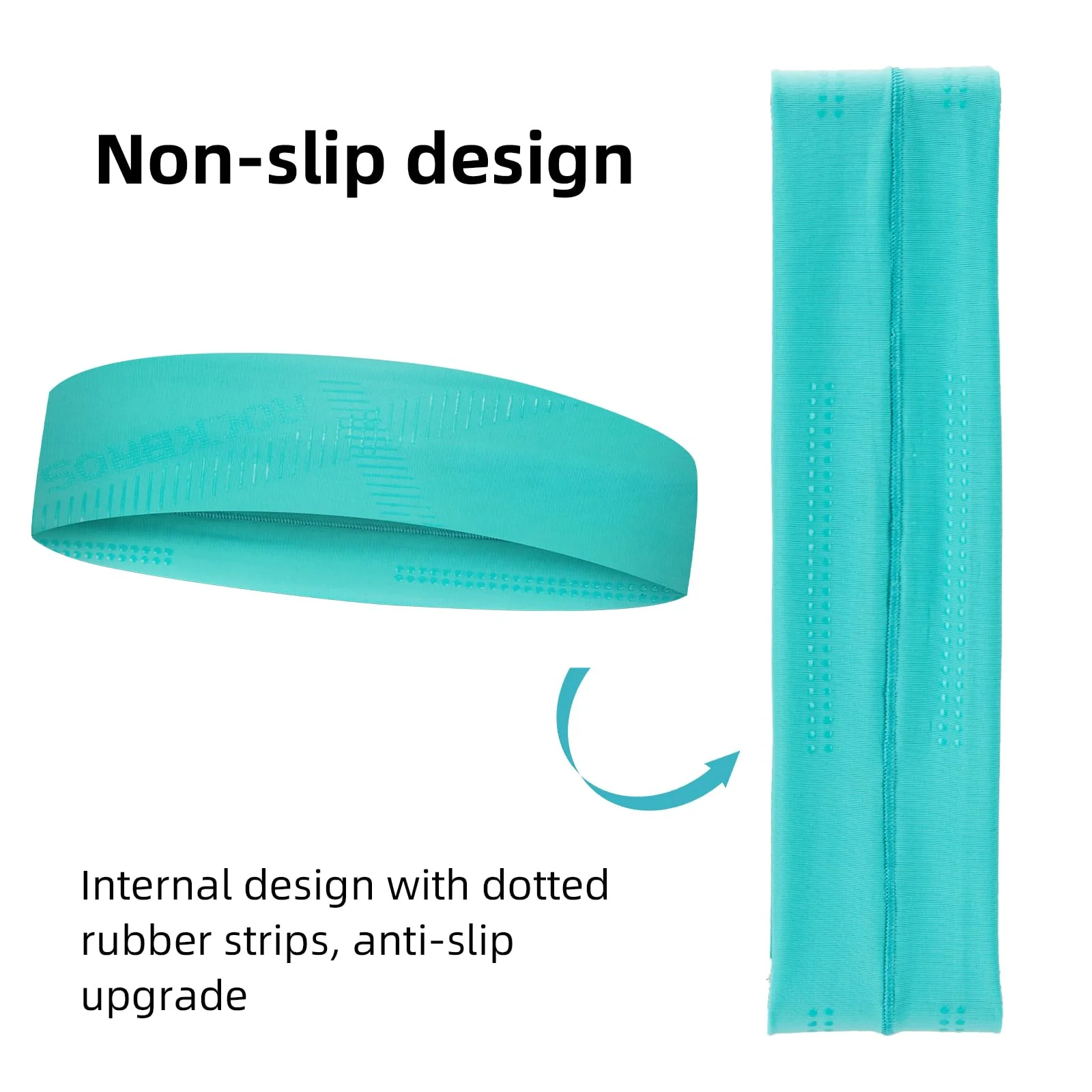 ROCKBROS Elastic Non-Slip Headband for Men Women Soft Sweatband for Running, Yoga Workouts - Image 10