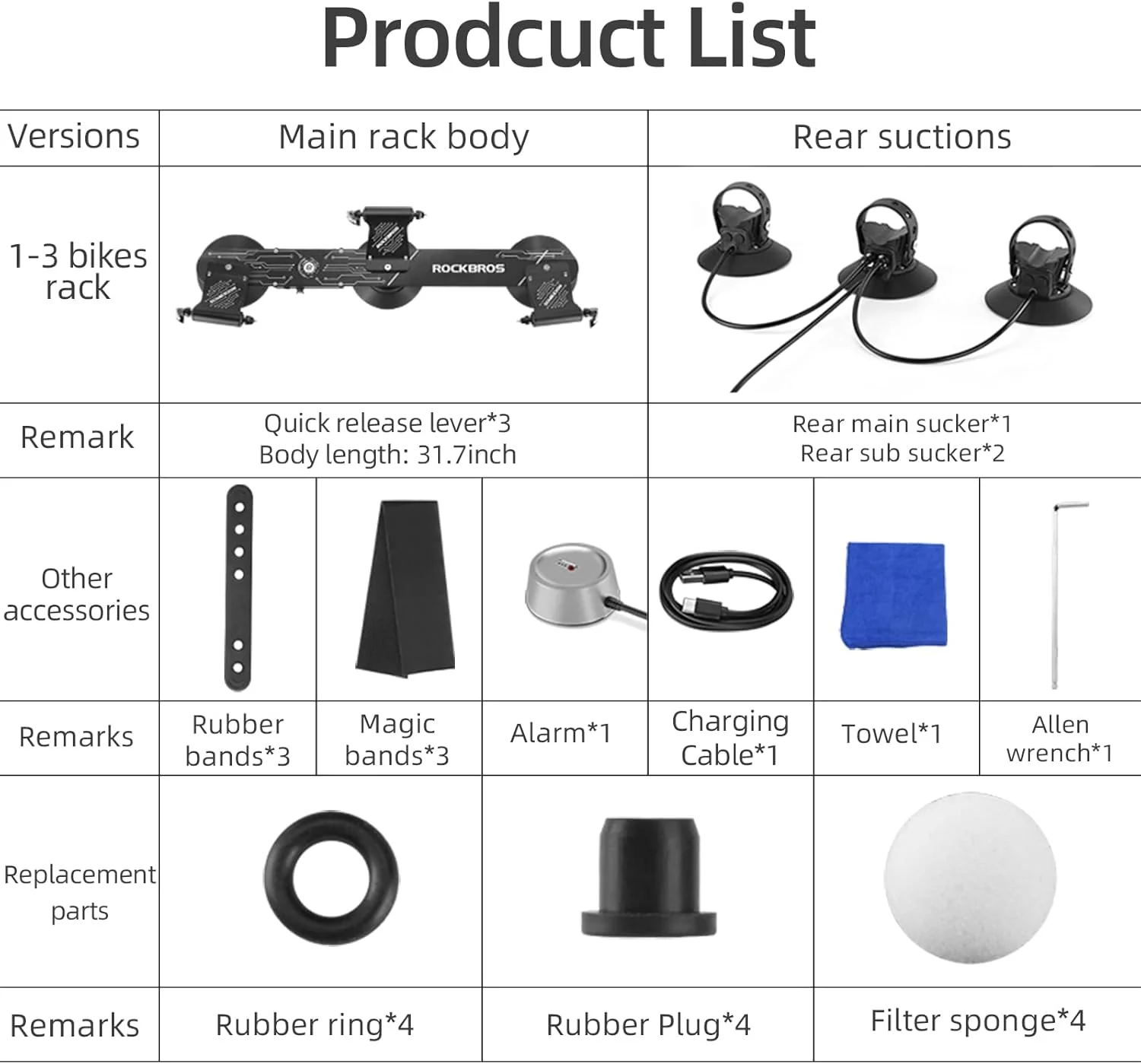 ROCKBROS Electric Suction Cup Bike Rack for 1-3 Bikes Safe Mount - Image 8