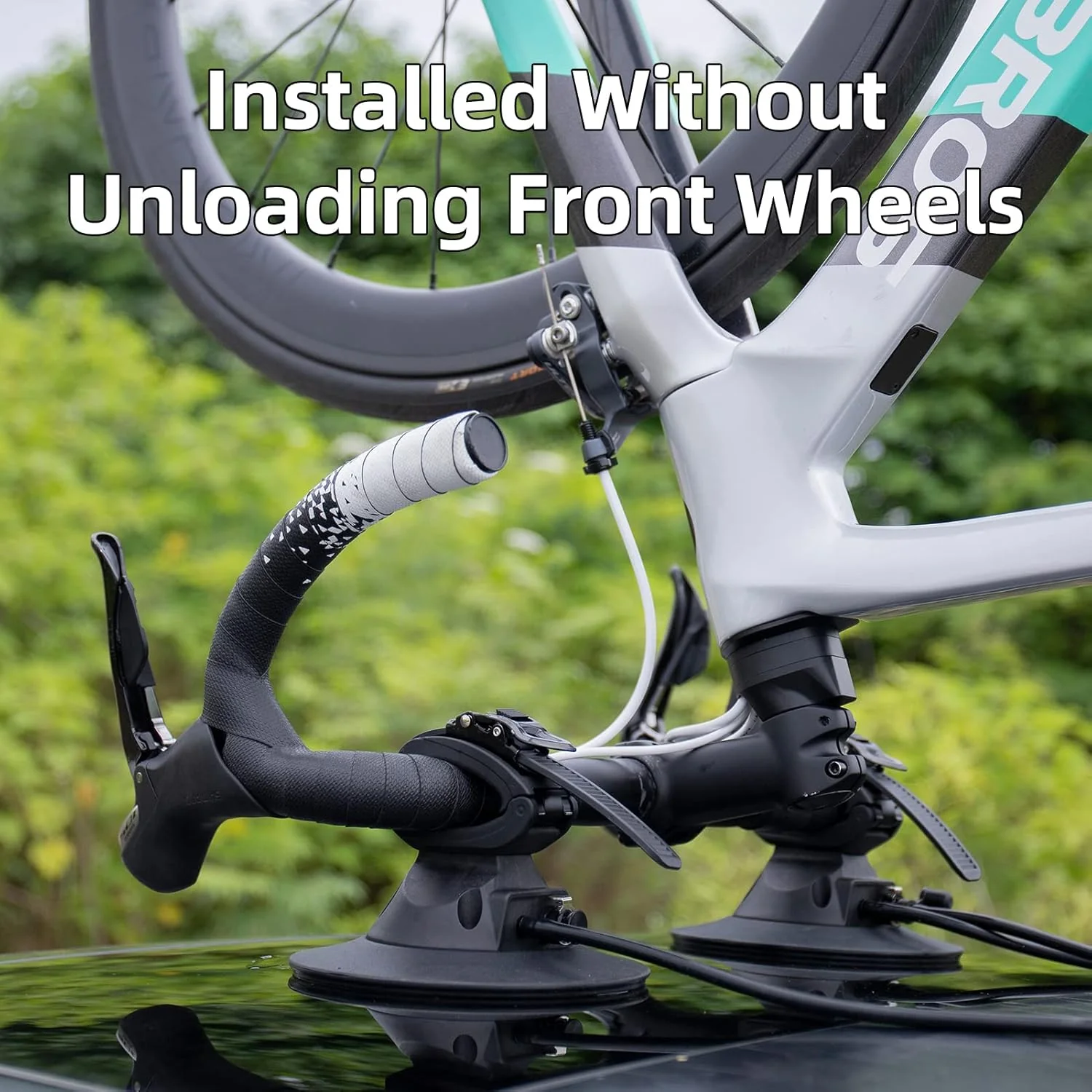ROCKBROS Electric Suction Cup Bike Rack for Car Roof No Hitch No Paint Damage - Image 4
