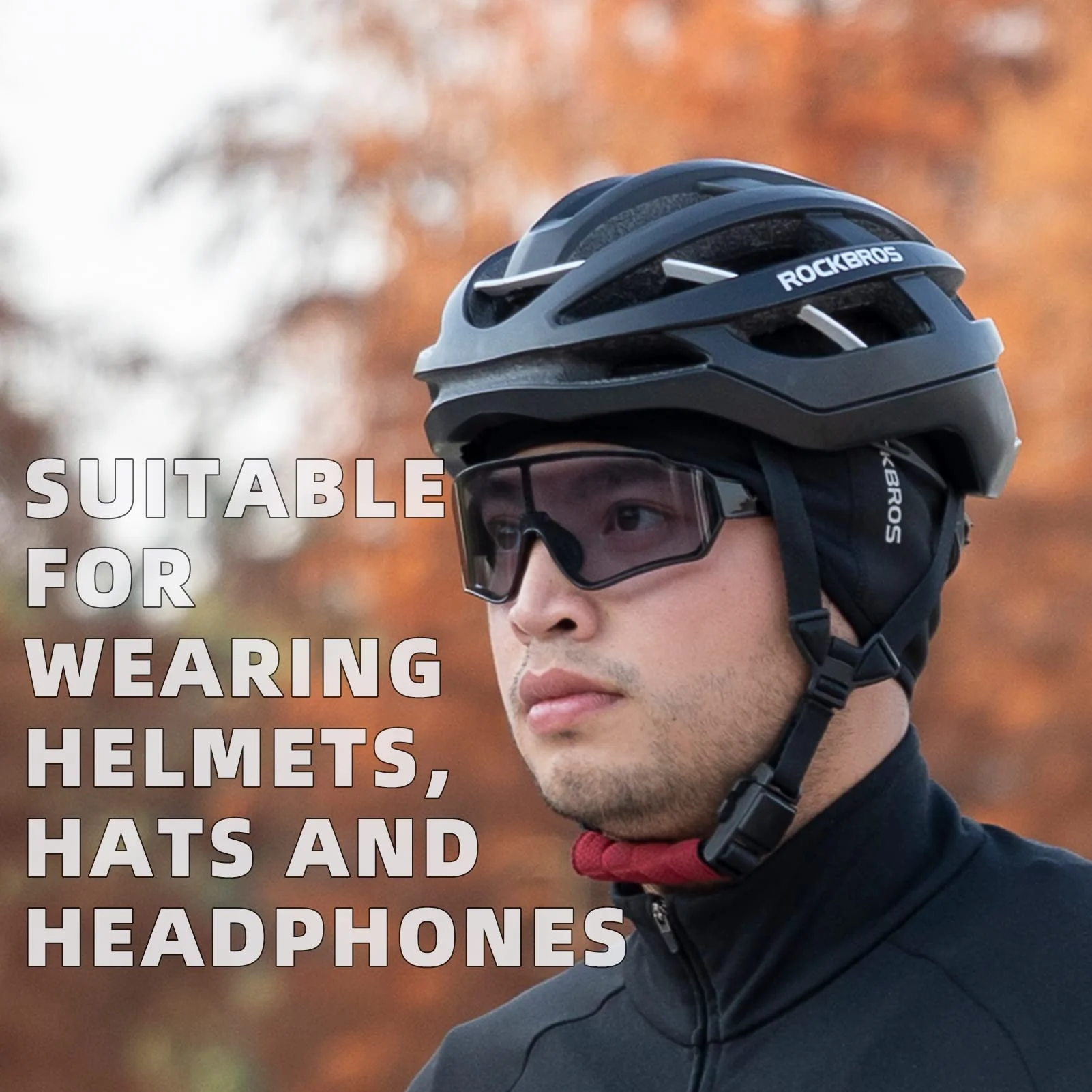 ROCKBROS Fleece Ear Warmers Headband for Men & Women, Warm Ear Cover - Image 12