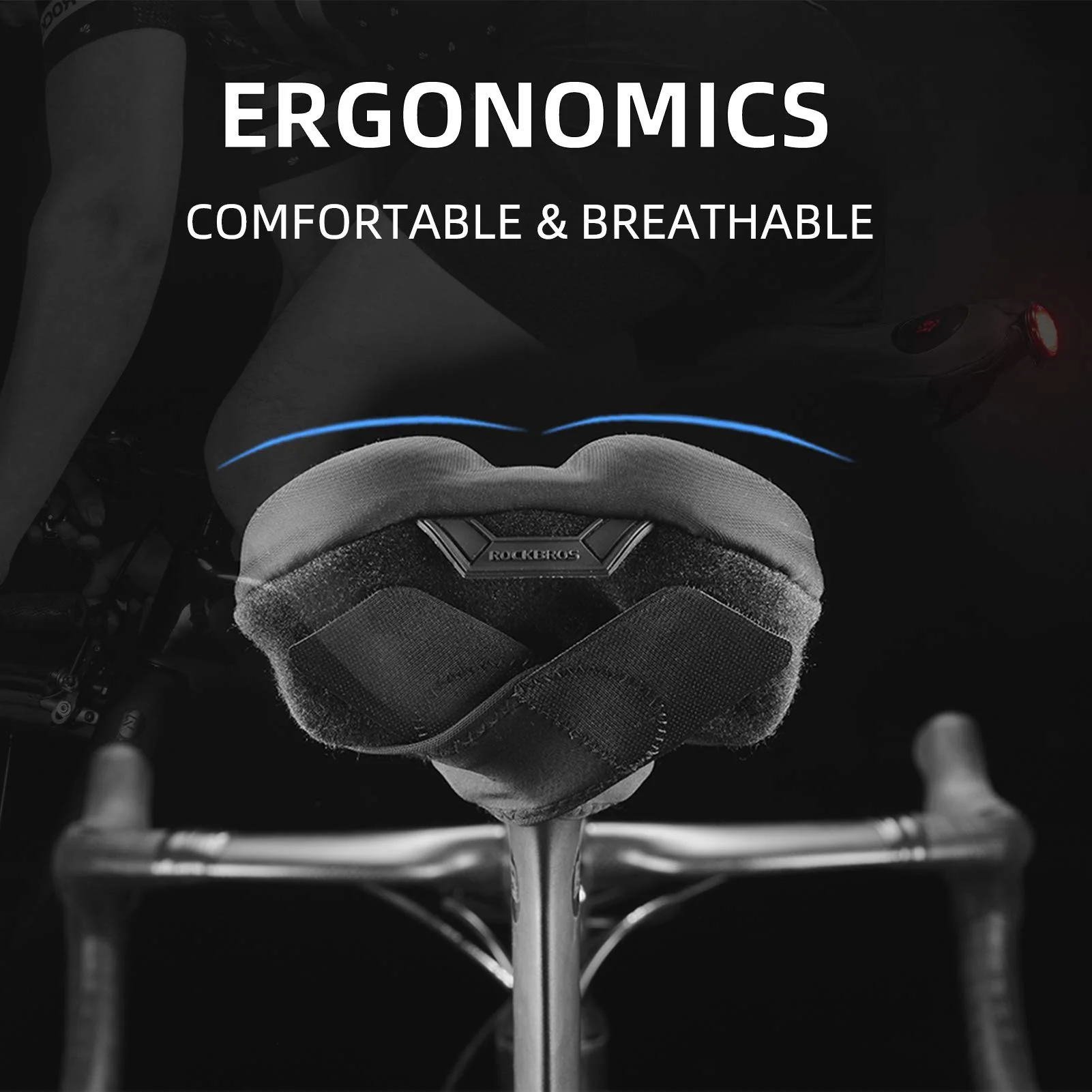 ROCKBROS Gel Bike Seat Cushion Padded Narrow Cover for Peloton Spin Bikes - Image 11