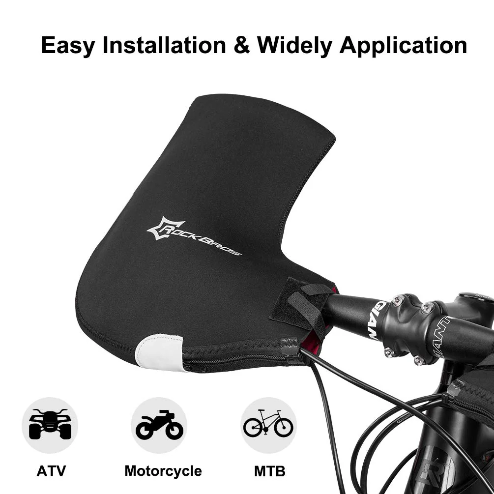 ROCKBROS Handlebar Mittens - Cold Weather Windproof MTB Bar Covers - Image 3