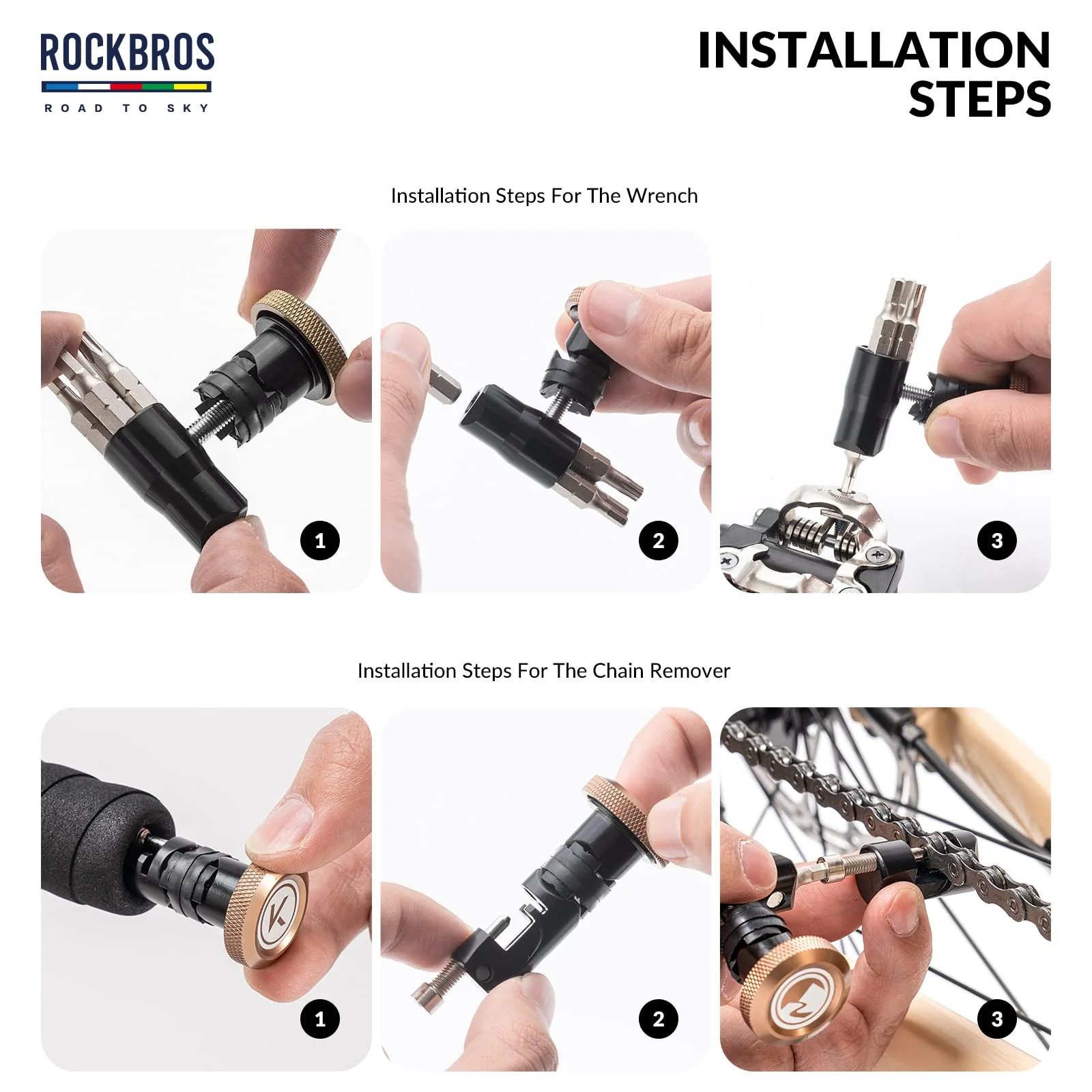 ROCKBROS Handlebar Tool Kit -Road to Sky VIAK Co-Branded Bar End - Image 10