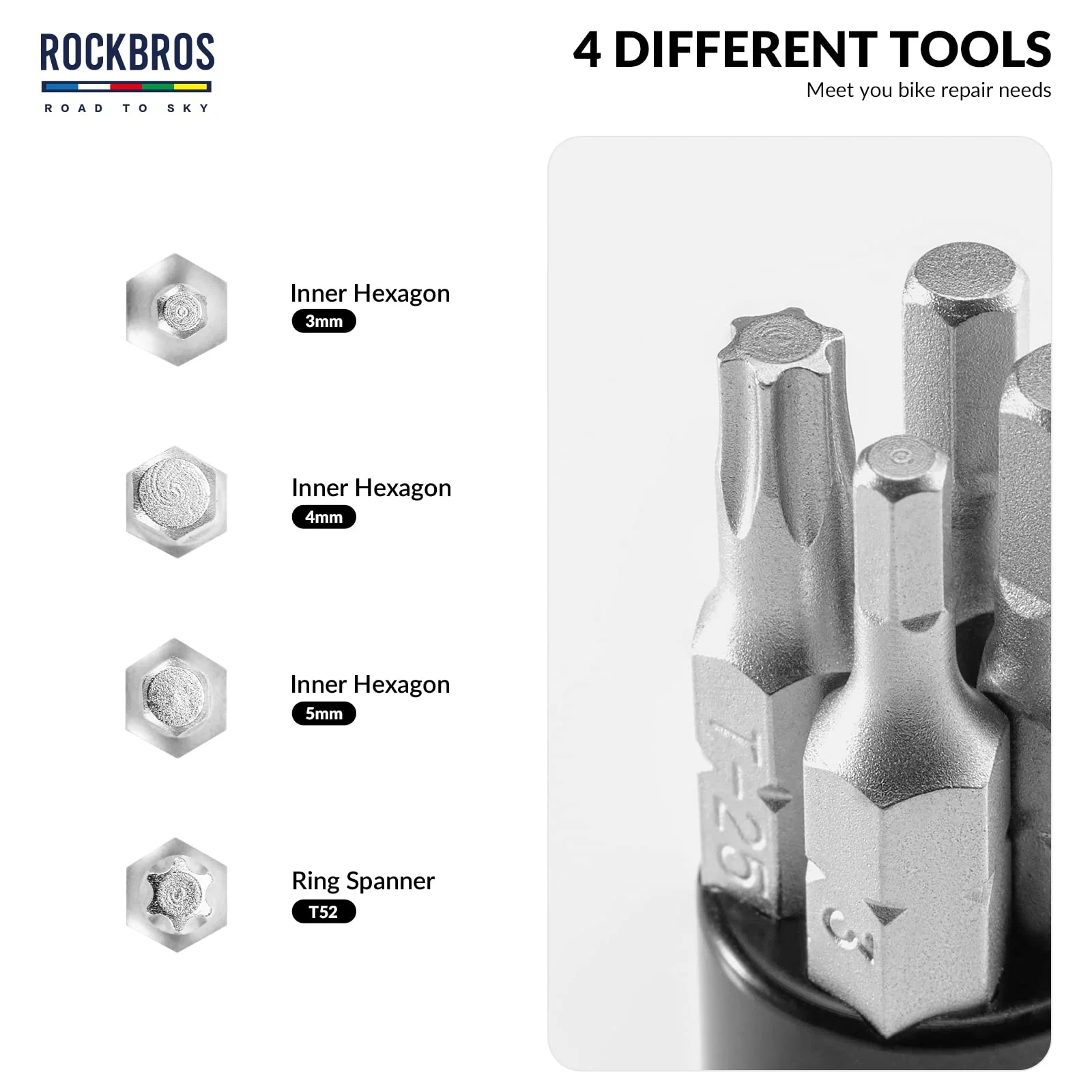 ROCKBROS Handlebar Tool Kit -Road to Sky VIAK Co-Branded Bar End - Image 4