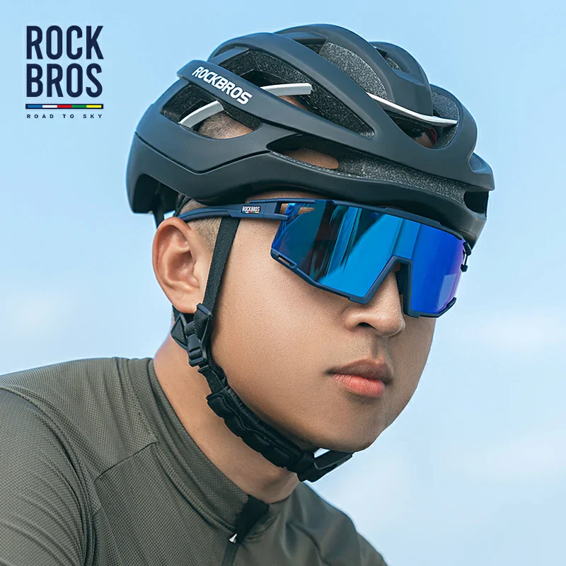 ROCKBROS HD Polarized Photochromic Cycling Glasses TR90 Frame-Road to Sky - Image 13