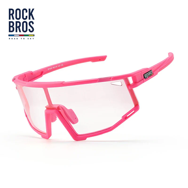 ROCKBROS HD Polarized Photochromic Cycling Glasses TR90 Frame-Road to Sky - Image 3