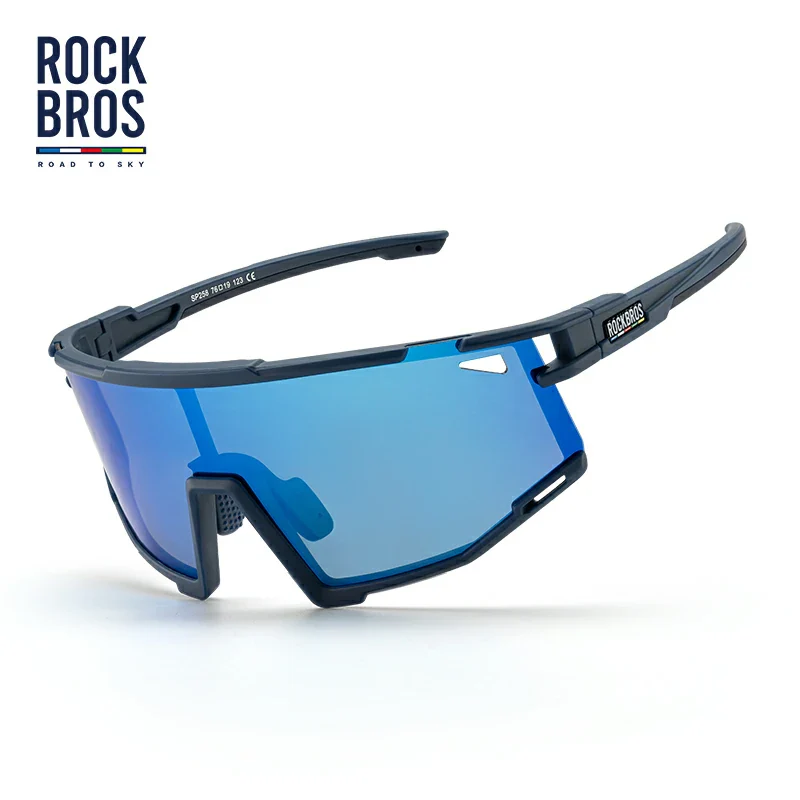 ROCKBROS HD Polarized Photochromic Cycling Glasses TR90 Frame-Road to Sky - Image 5