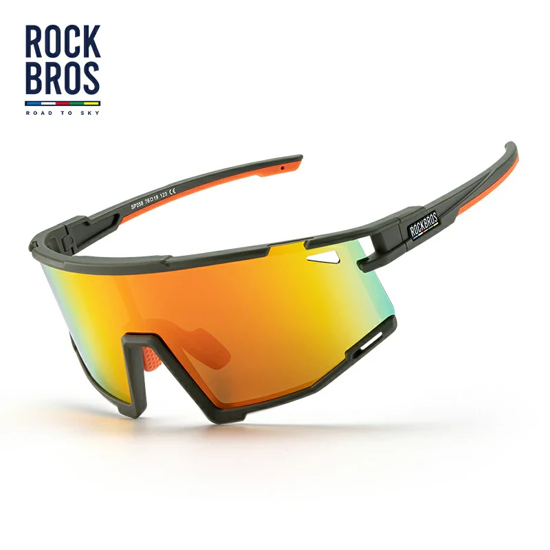 ROCKBROS HD Polarized Photochromic Cycling Glasses TR90 Frame-Road to Sky - Image 7