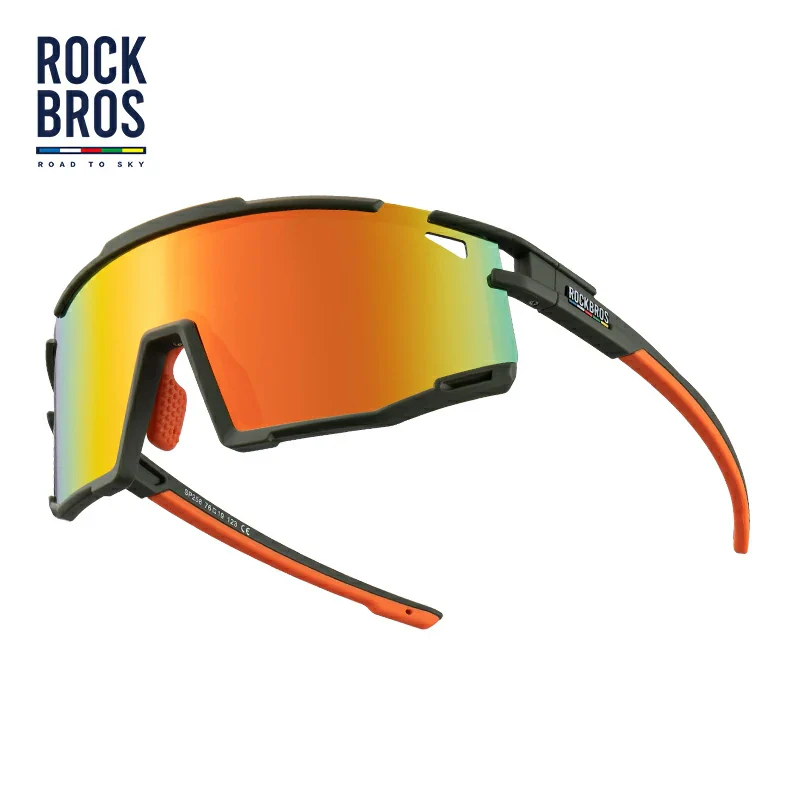 ROCKBROS HD Polarized Photochromic Cycling Glasses TR90 Frame-Road to Sky - Image 8