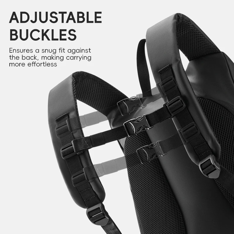ROCKBROS High-Capacity 14.5L Helmet Backpack with Reflective Safety Design - Image 6