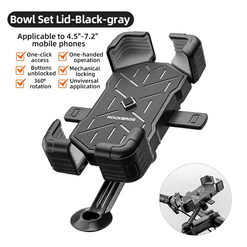 ROCKBROS HW-117 Bike Phone Mount 1s Lock Bike - Image 10