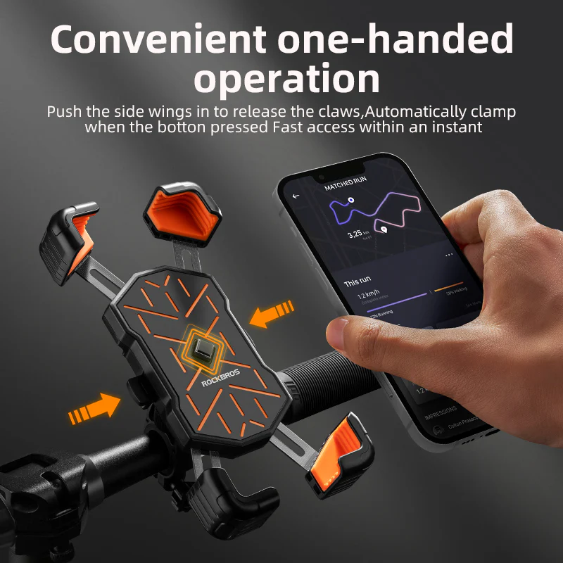 ROCKBROS HW-117 Bike Phone Mount 1s Lock Bike - Image 13